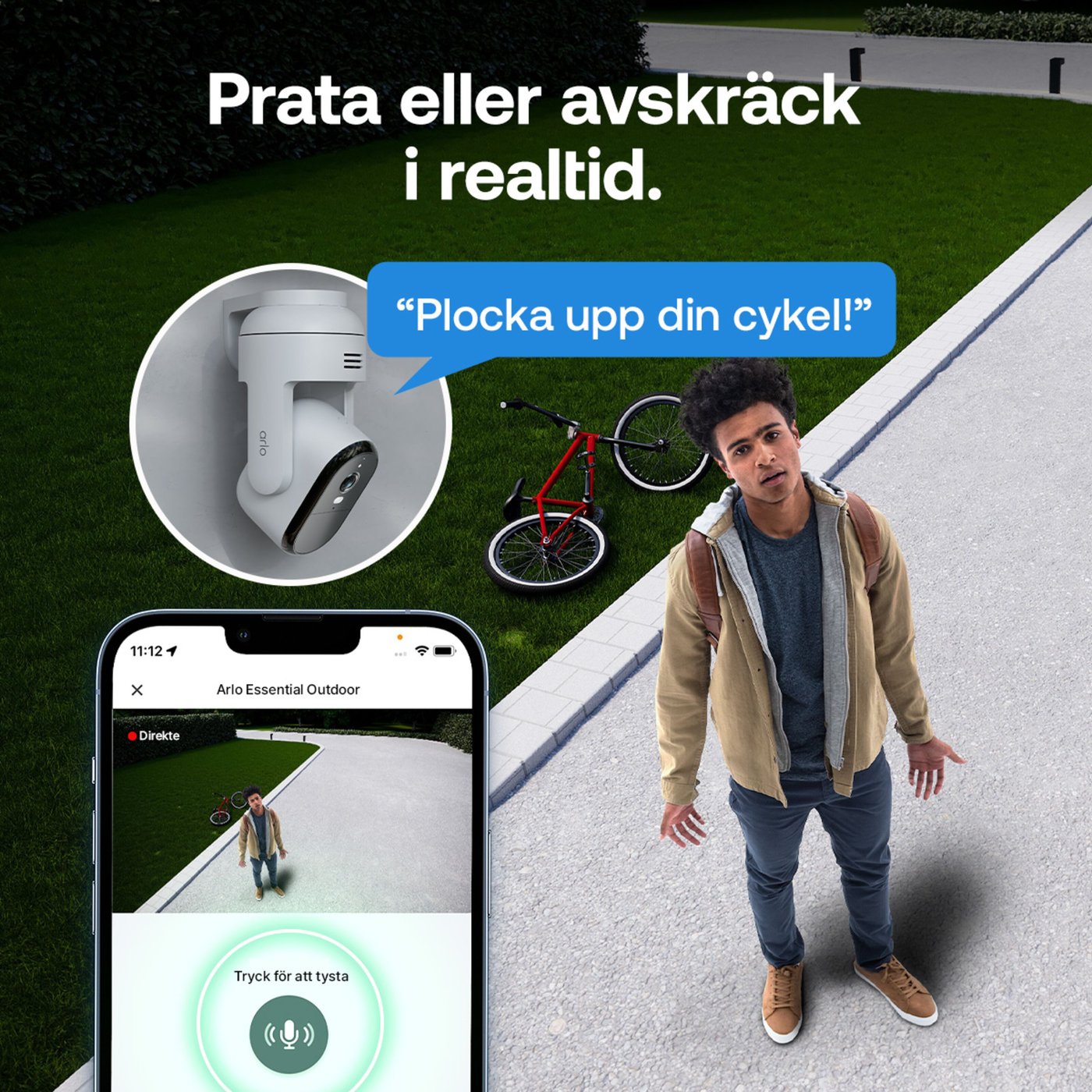 Arlo Essential 3 HD PTZ – Trådlös övervakningskamera utomhus 2-pack