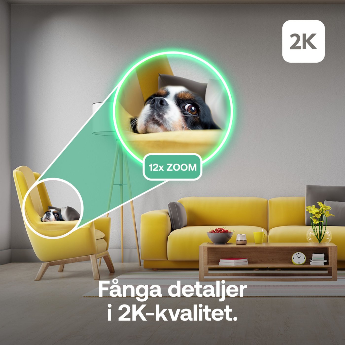 Arlo Essential 3 2K PTZ – Övervakningskamera inomhus 2-pack