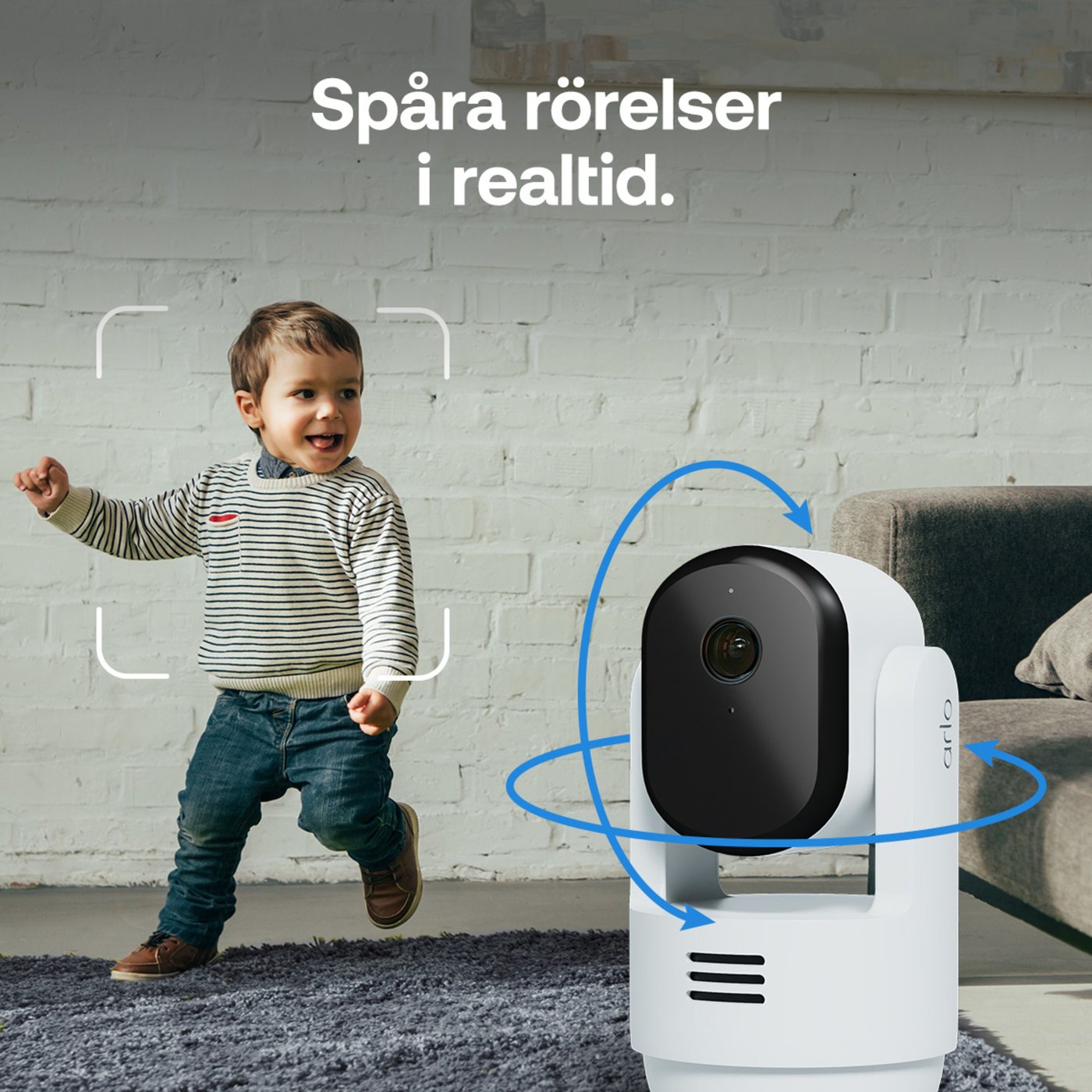 Arlo Essential 3 HD PTZ – Övervakningskamera inomhus 2-pack