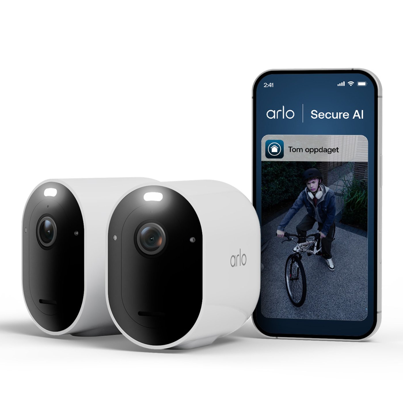 Arlo Pro 6 – trådløst overvåkingskamera utendørs 2-pk.