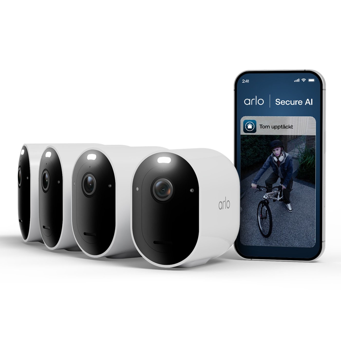 Arlo Pro 6 – Trådlös övervakningskamera utomhus 4-pack