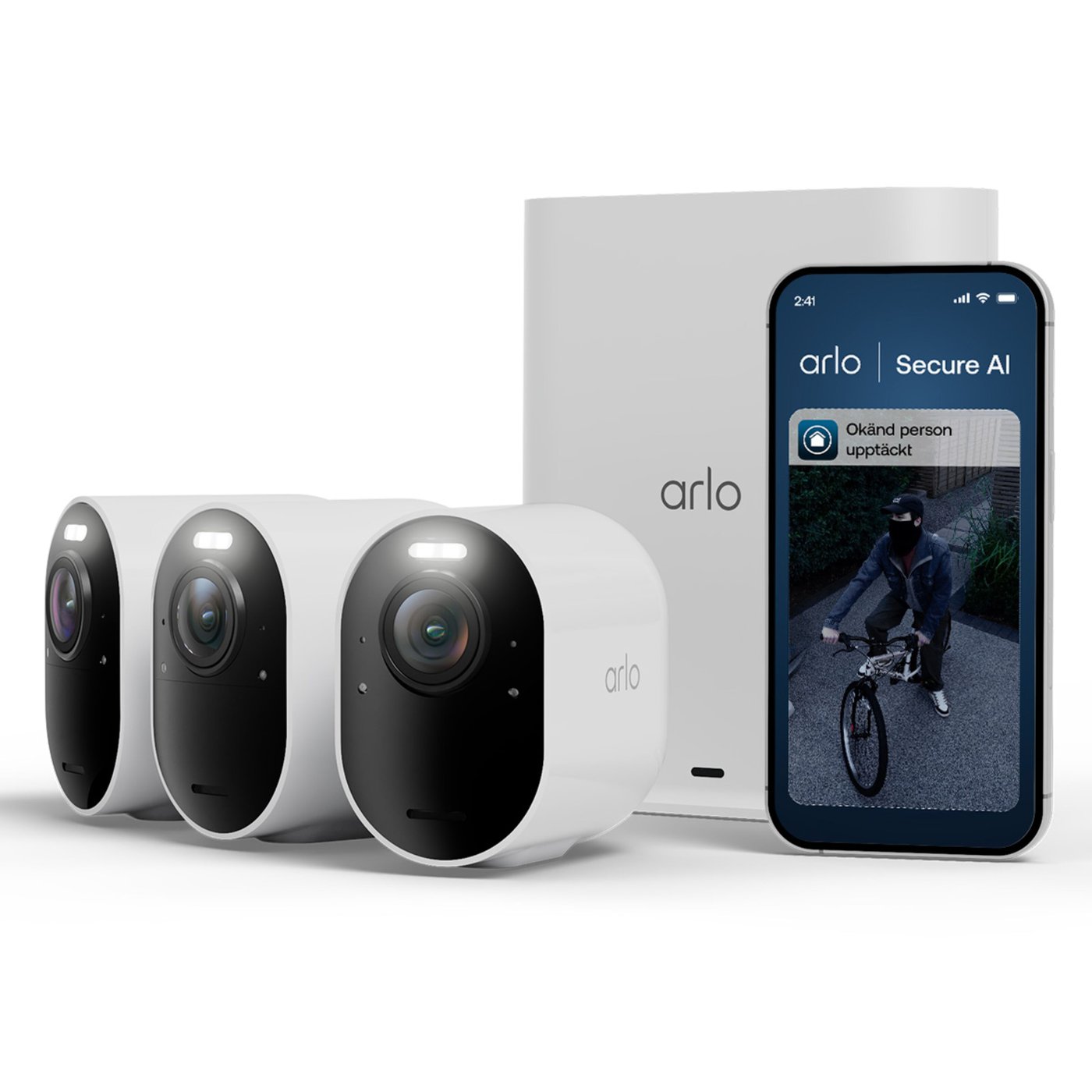 Arlo Ultra 3 4K – Trådlös övervakningskamera utomhus 3-pack