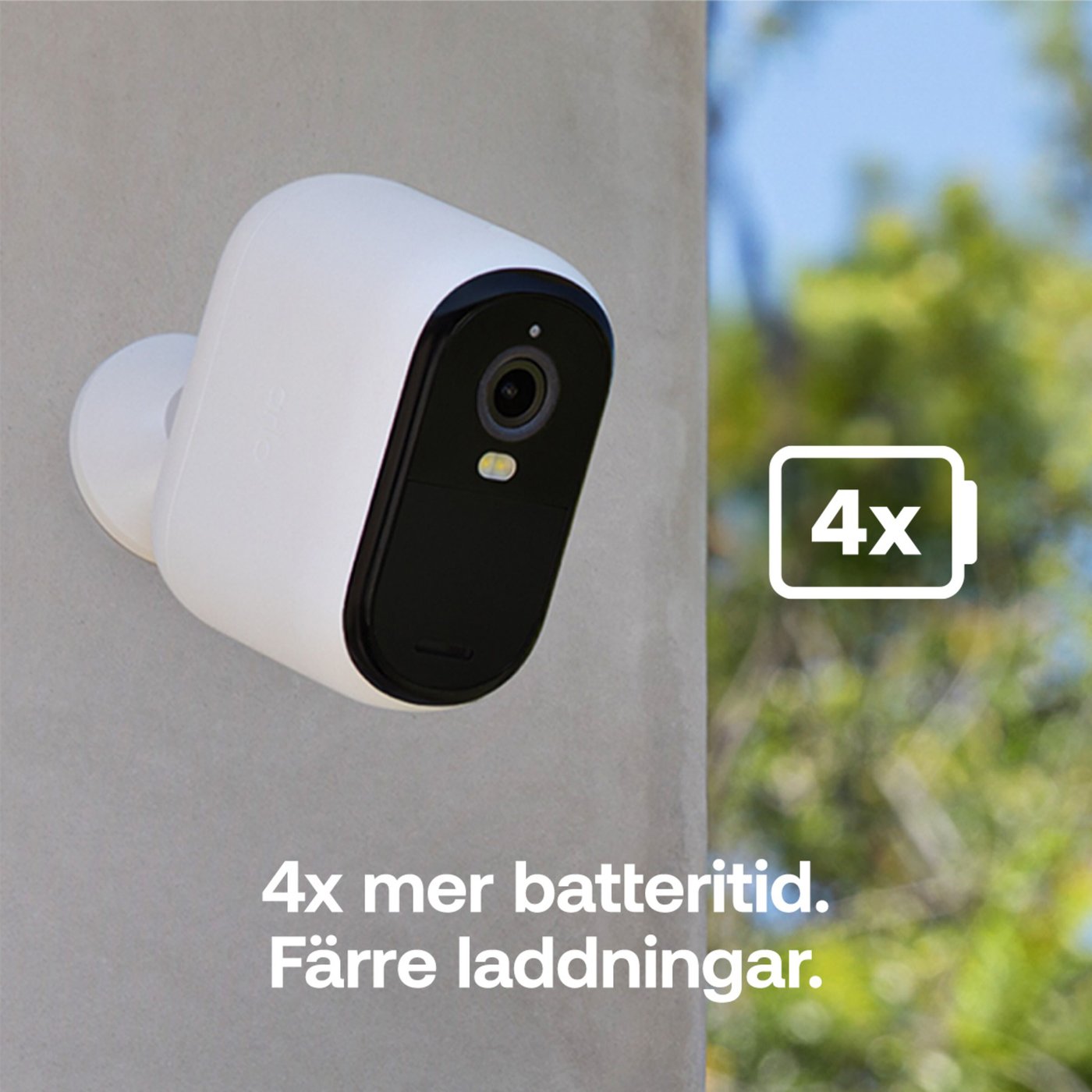 Arlo Essential 2K XL – Trådlös övervakningskamera utomhus 3-pack