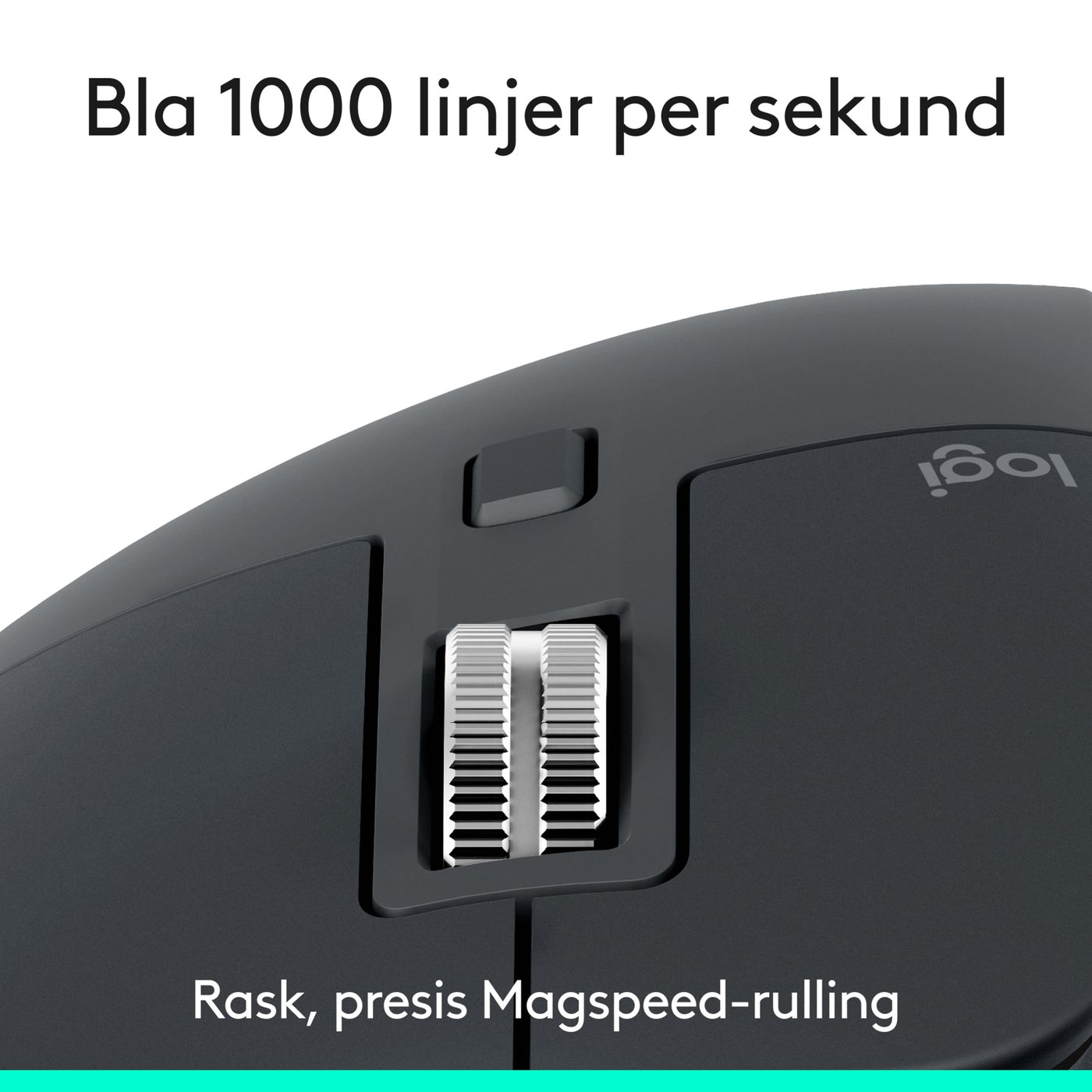 Logitech Mx Master 3s Trådløs datamus Graphite, Bluetooth-utgave