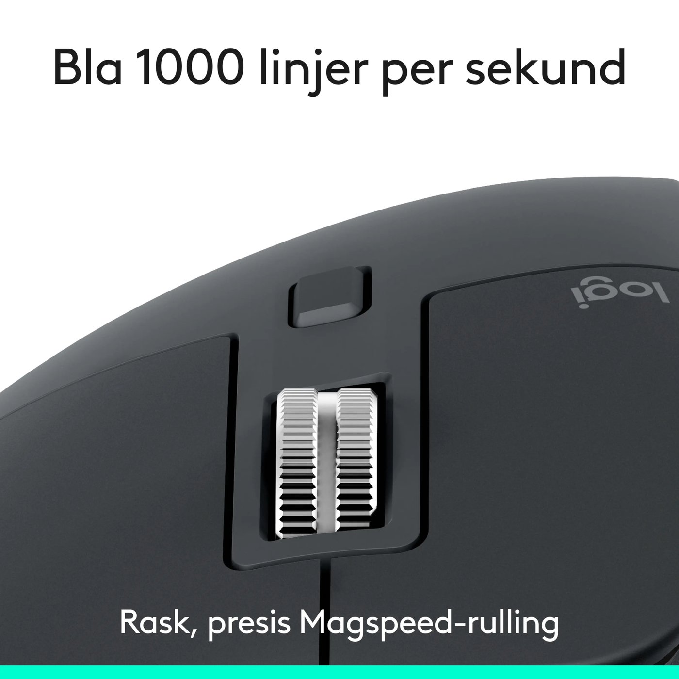 Logitech Mx Master 3s Trådløs datamus Grafitt, Bluetooth-utgave