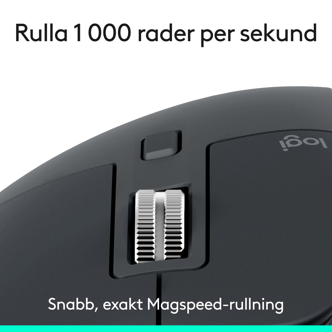 Logitech Mx Master 3s Trådlös datormus Grafit, Bluetooth-utgåva