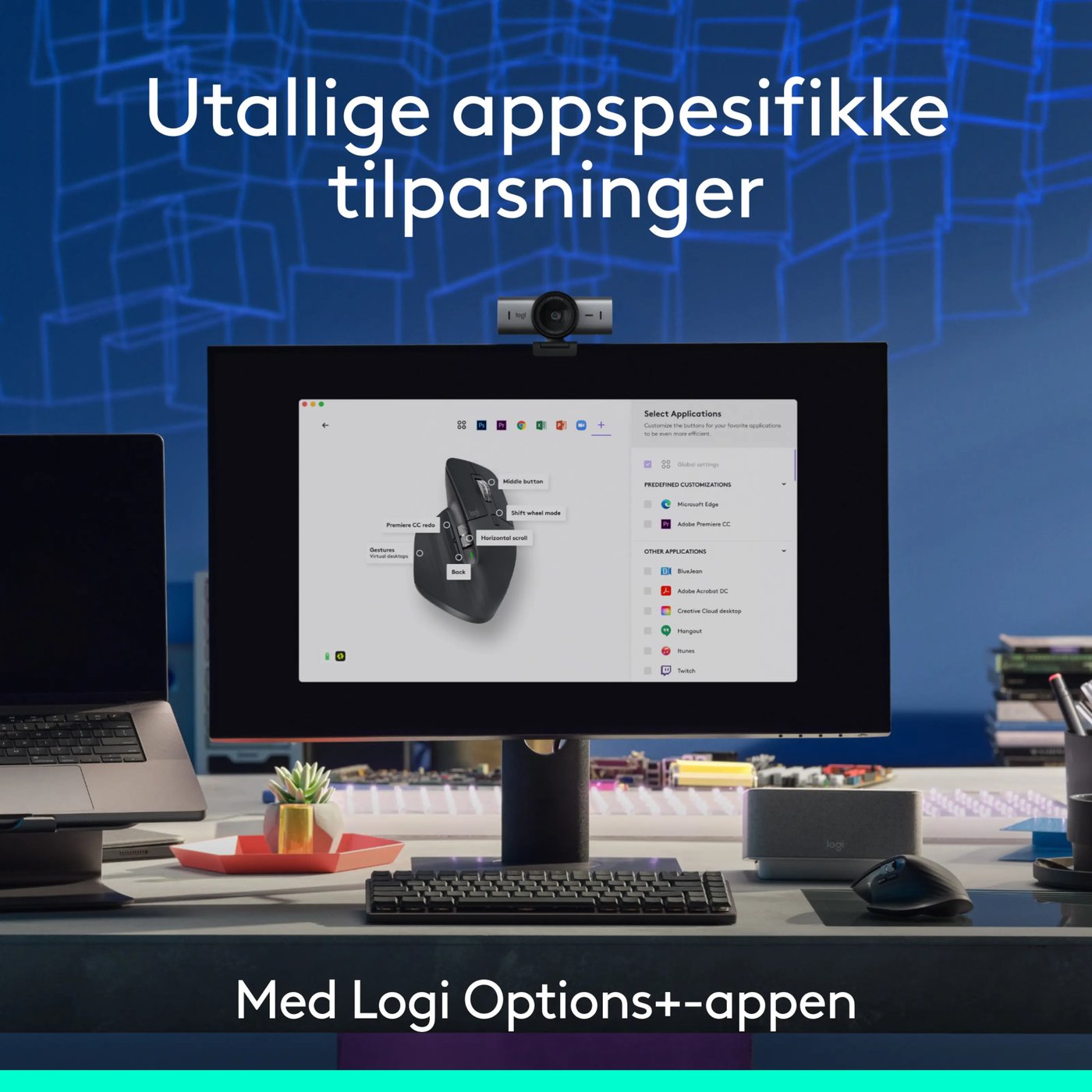 Logitech Mx Master 3s Trådløs datamus Grafitt, Bluetooth-utgave