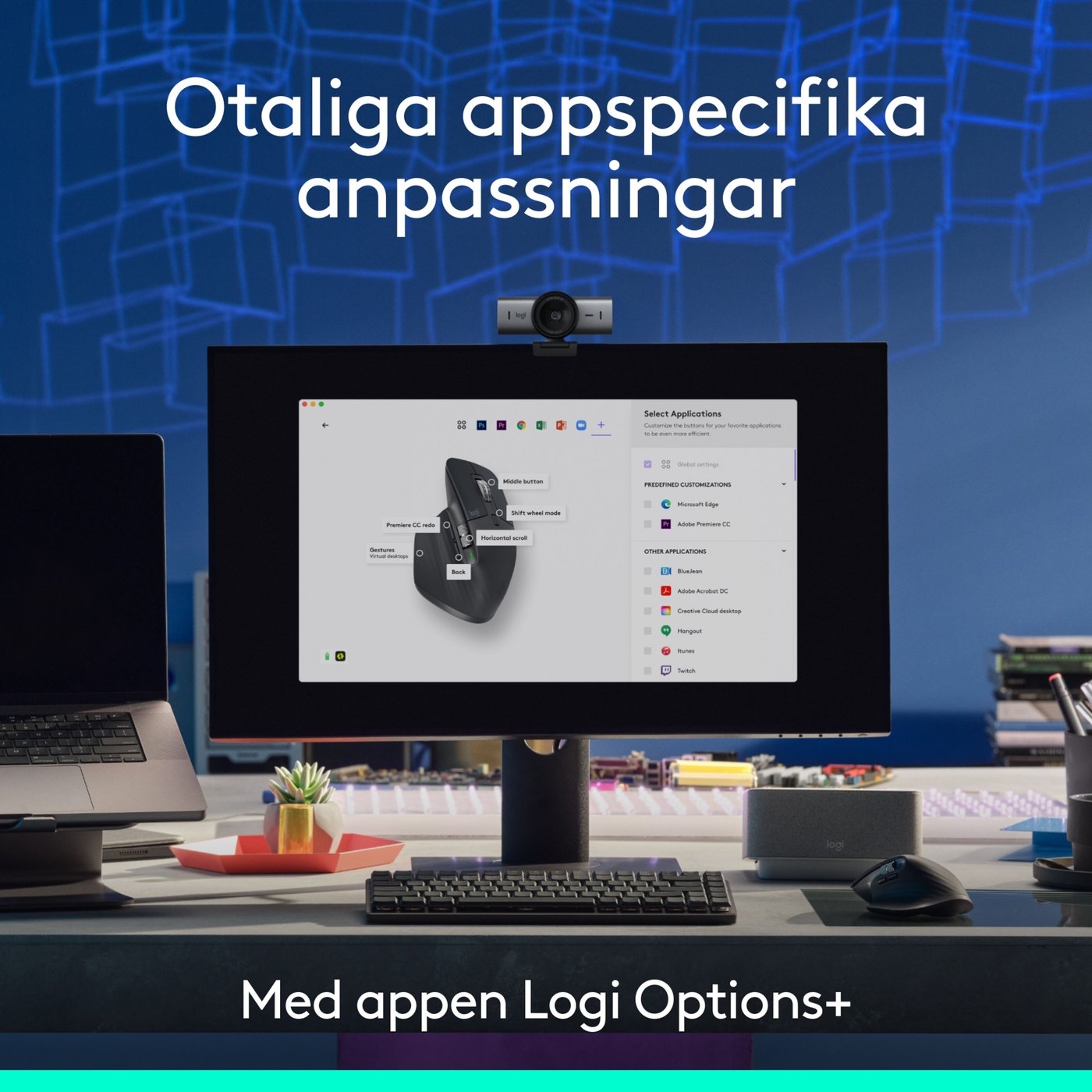 Logitech Mx Master 3s Trådlös datormus Grafit, Bluetooth-utgåva