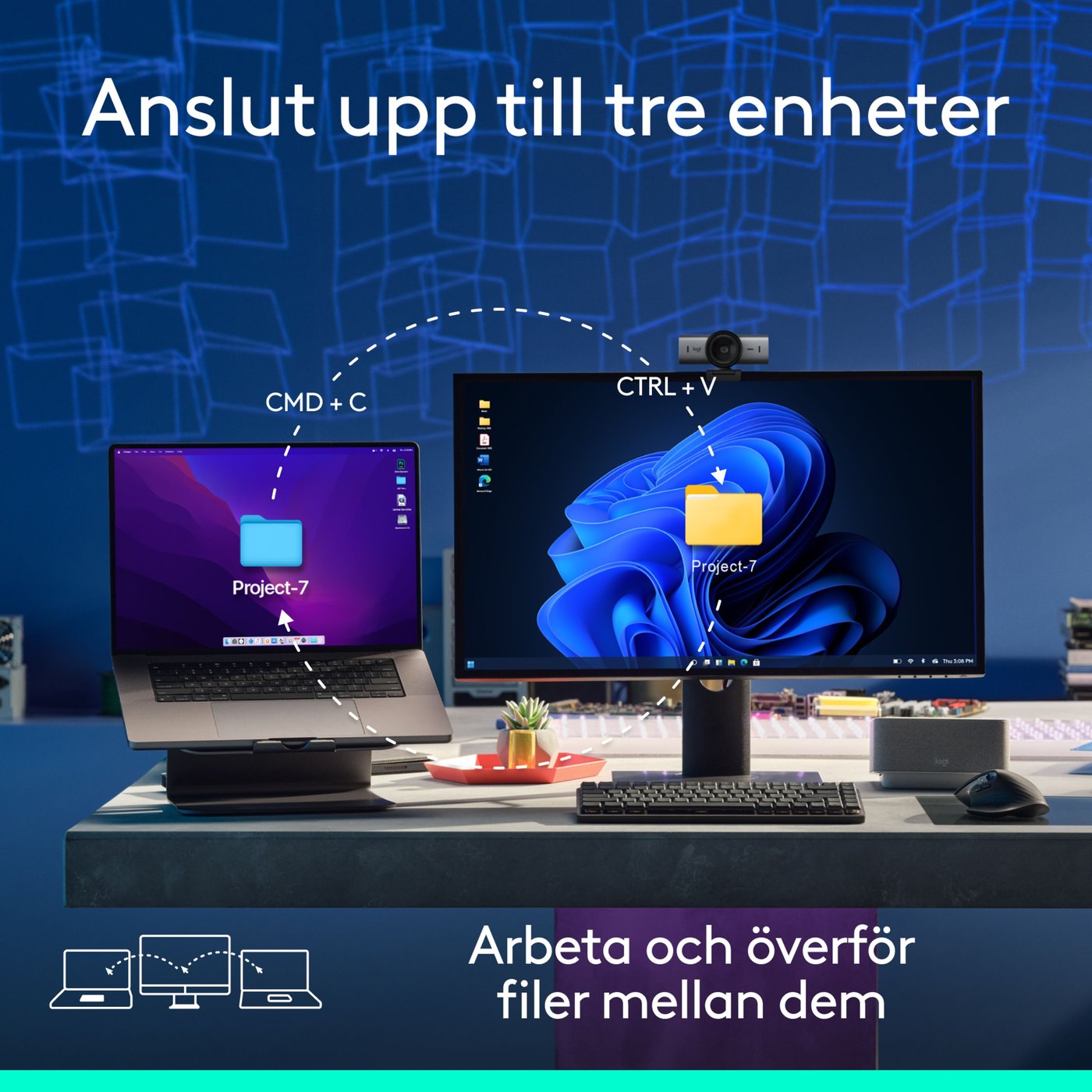 Logitech Mx Master 3s Trådlös datormus Grafit, Bluetooth-utgåva