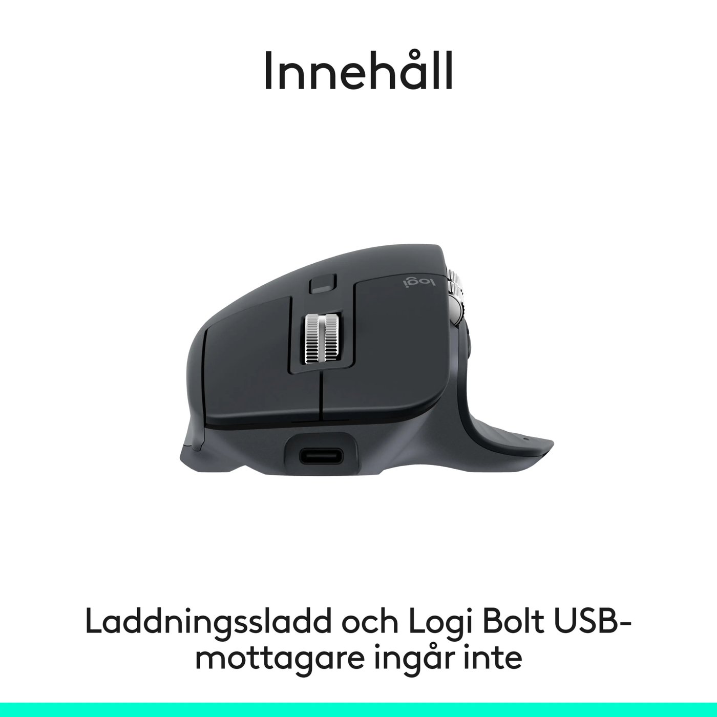 Logitech Mx Master 3s Trådlös datormus Grafit, Bluetooth-utgåva
