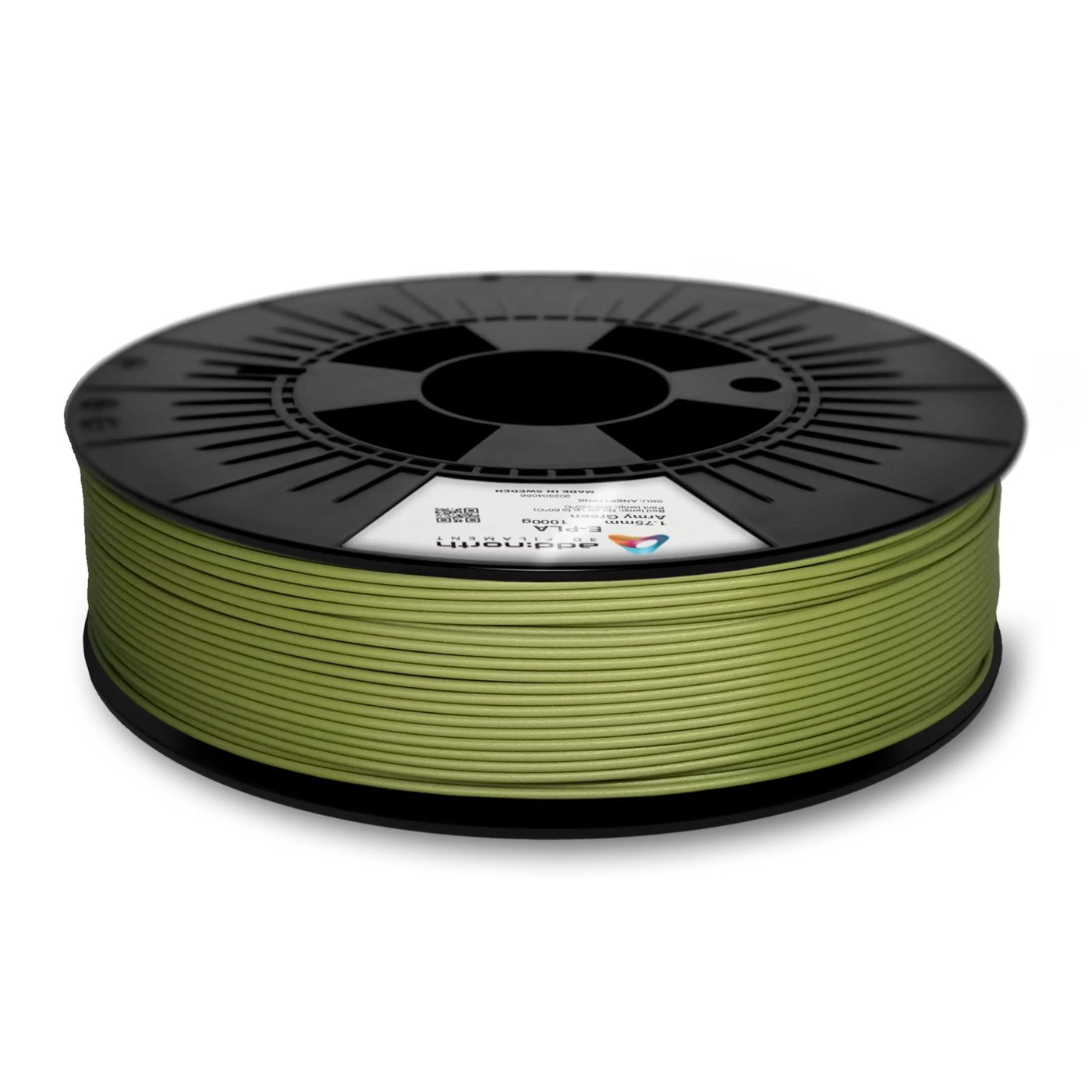 Addnorth E-PLA-filament 1,75 mm 1000 g-Army Green