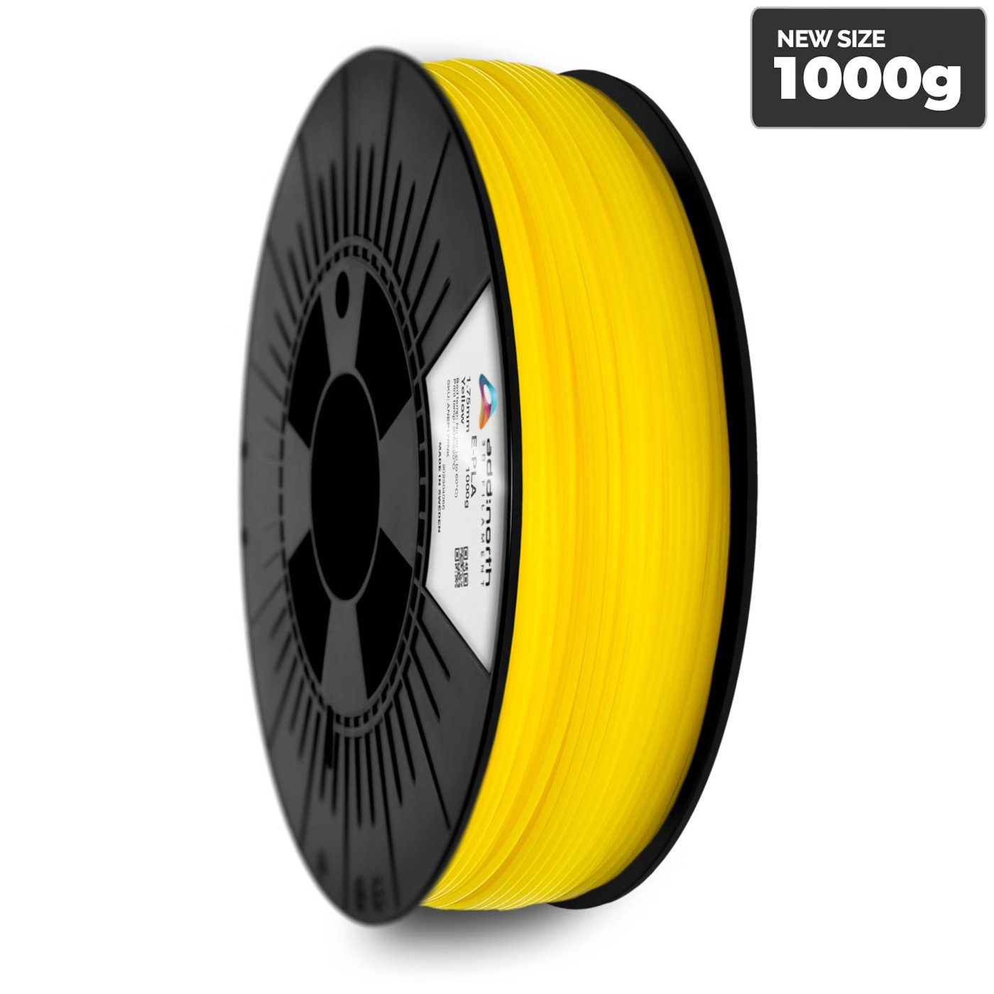 Addnorth E-PLA filament 1,75 mm – 1 000 g Gul