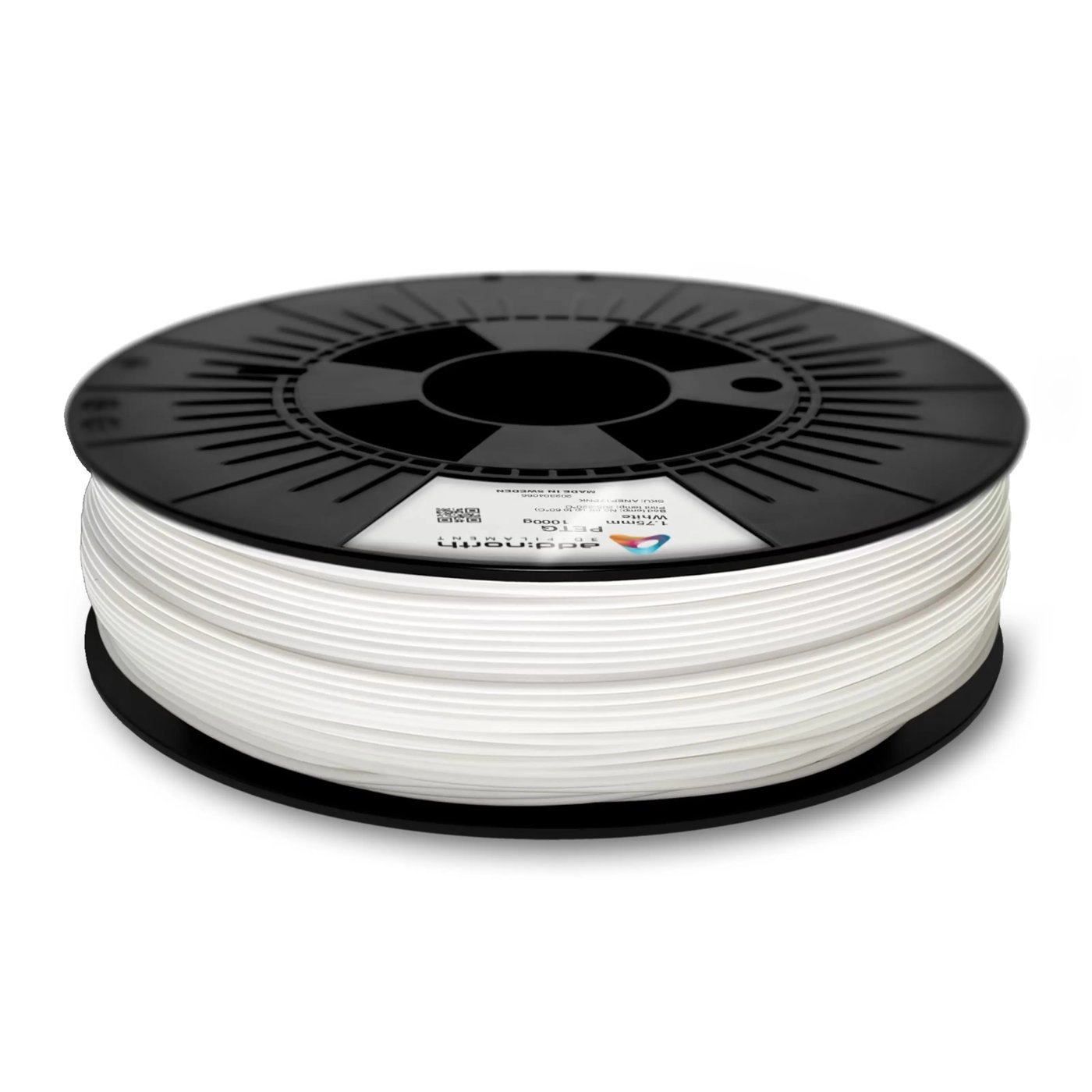 Addnorth PETG Economy-filament 1,75 mm 1000 g – vit