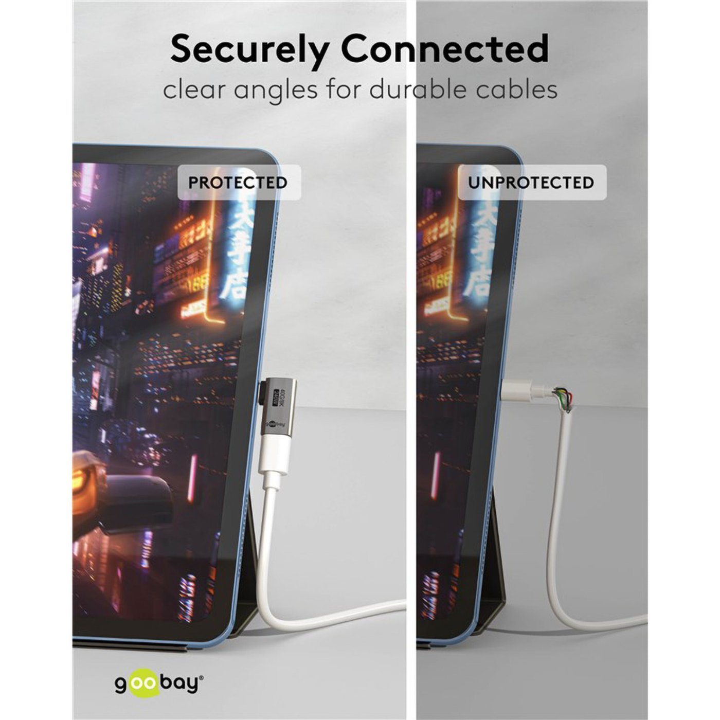 USB-C-adapter med 90° horisontell vinkel – USB4