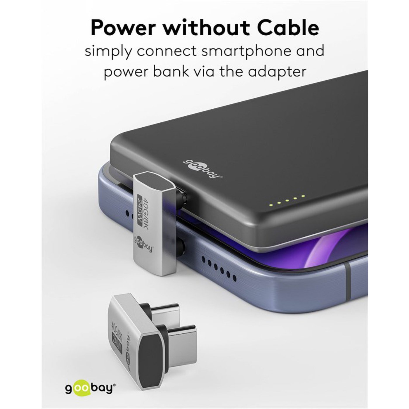 USB-C-adapter 180° U-form med USB4