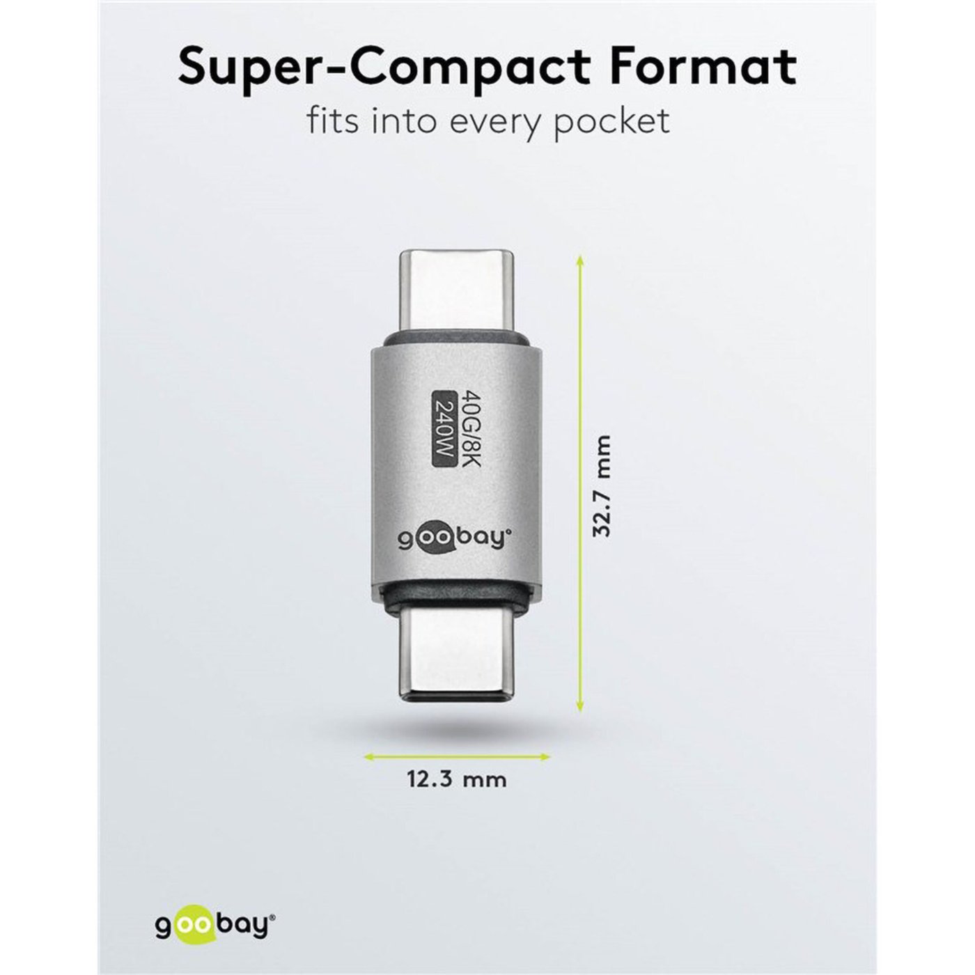 USB-C-adapter rak, USB4, 40 Gbit/s, 240 W