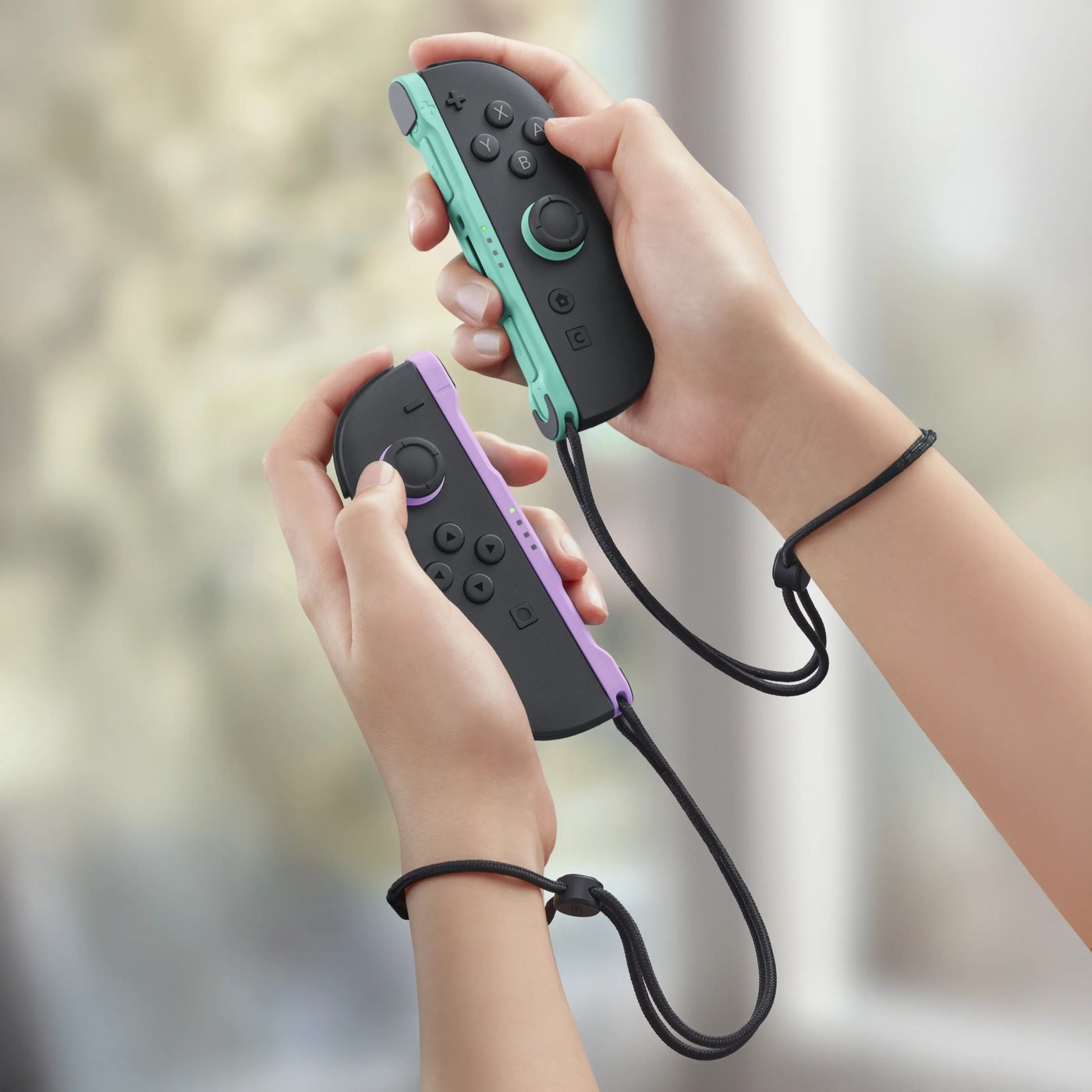 Nintendo Joy Con 2 Pair Lyselilla/lysegrønn