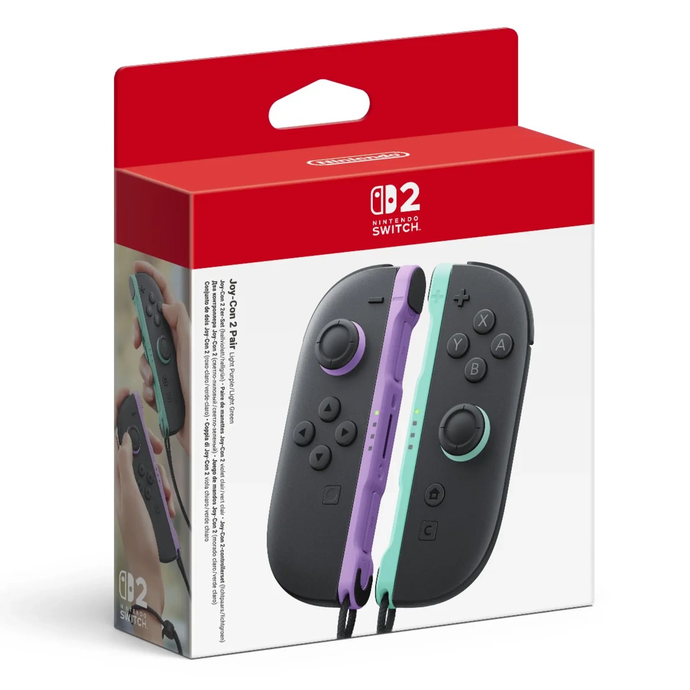 Nintendo Joy Con 2 Pair Lyselilla/lysegrønn