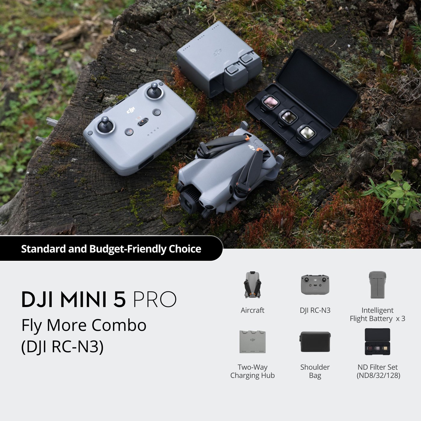 DJI Mini 5 Pro Fly More Combo – med 50 MP 1" sensor