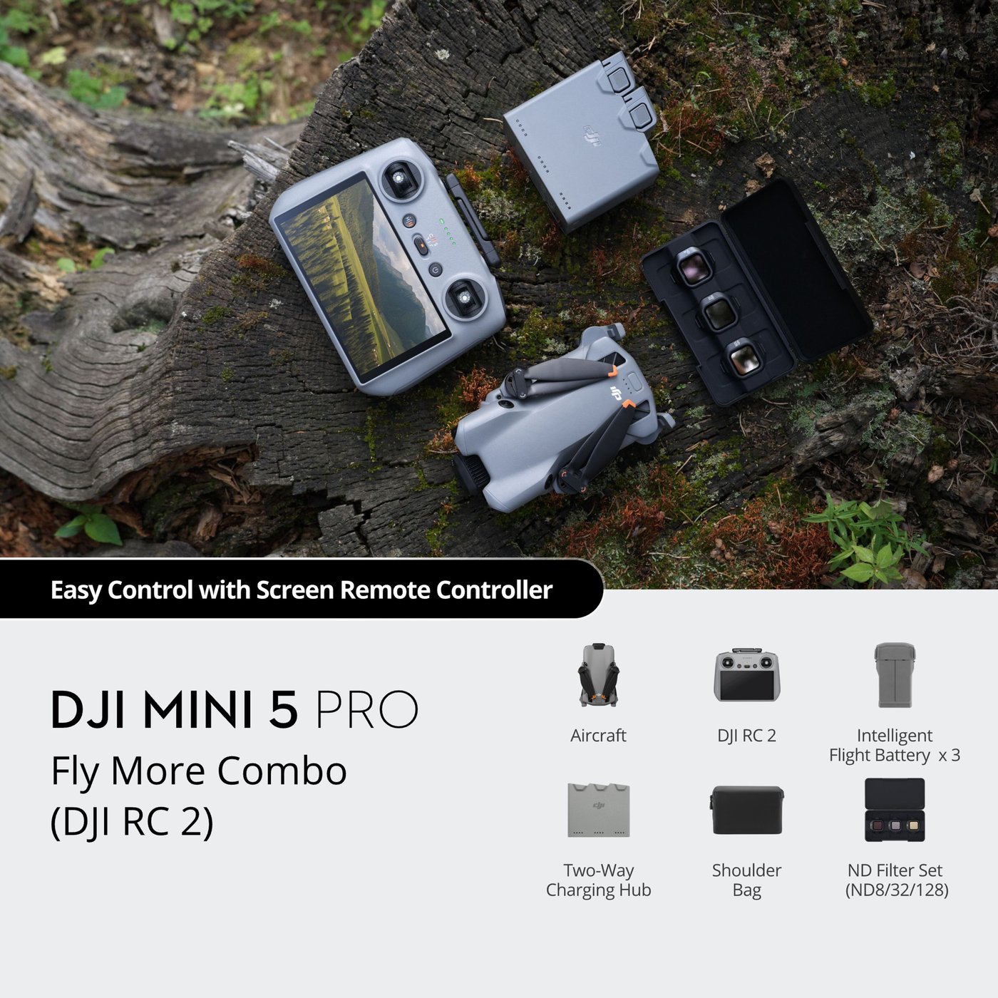 DJI Mini 5 Pro Fly More Combo med 50 MP 1"-sensor