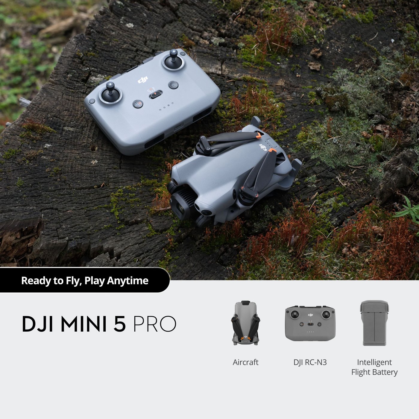 DJI Mini 5 Pro – Hopfällbar drönare med 50 MP-kamera