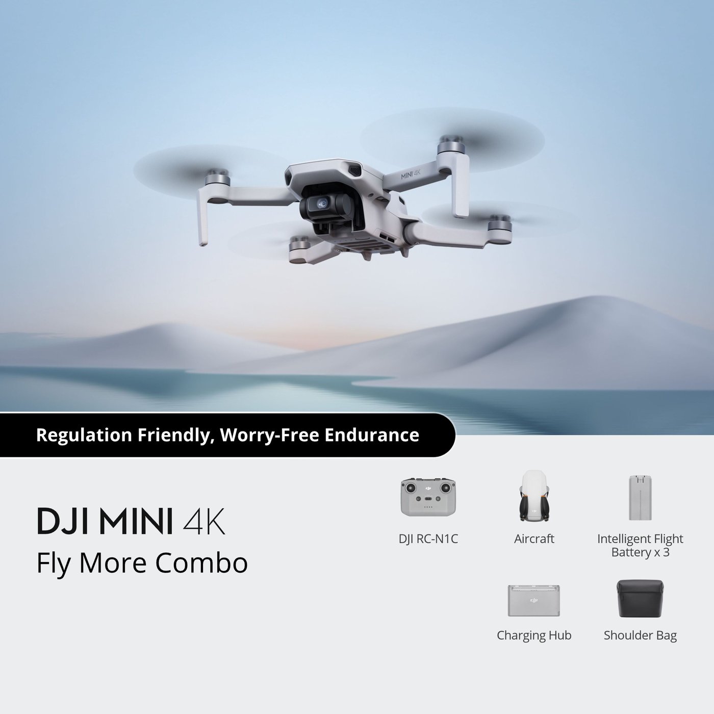 DJI Mini 4K Fly More Combo – Kompakt drone med 4K-video