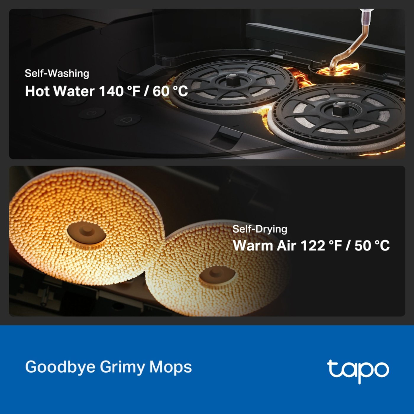 TP-link Tapo RV50 Pro Omni – Robotdammsugare med basstation