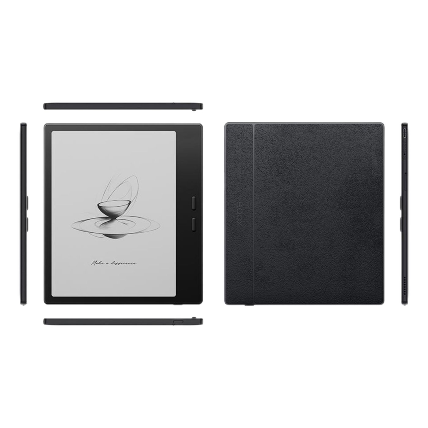 Onyx Boox Go 7 – 7" Android-lesebrett med svart-hvit E Ink-skjerm Svart