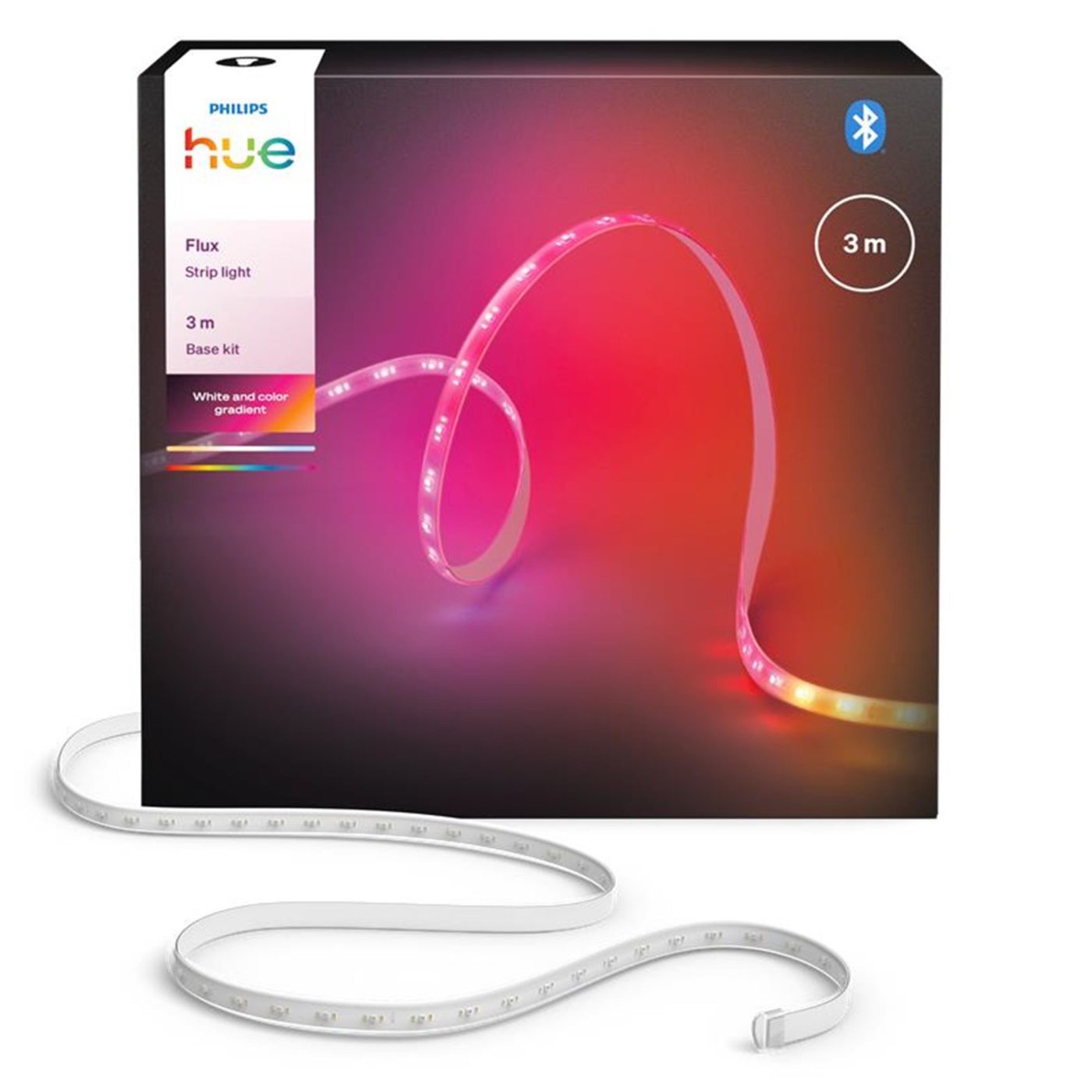 Philips Hue Flux LED‑list – Smart RGBW‑innendørsbelysning 3 m