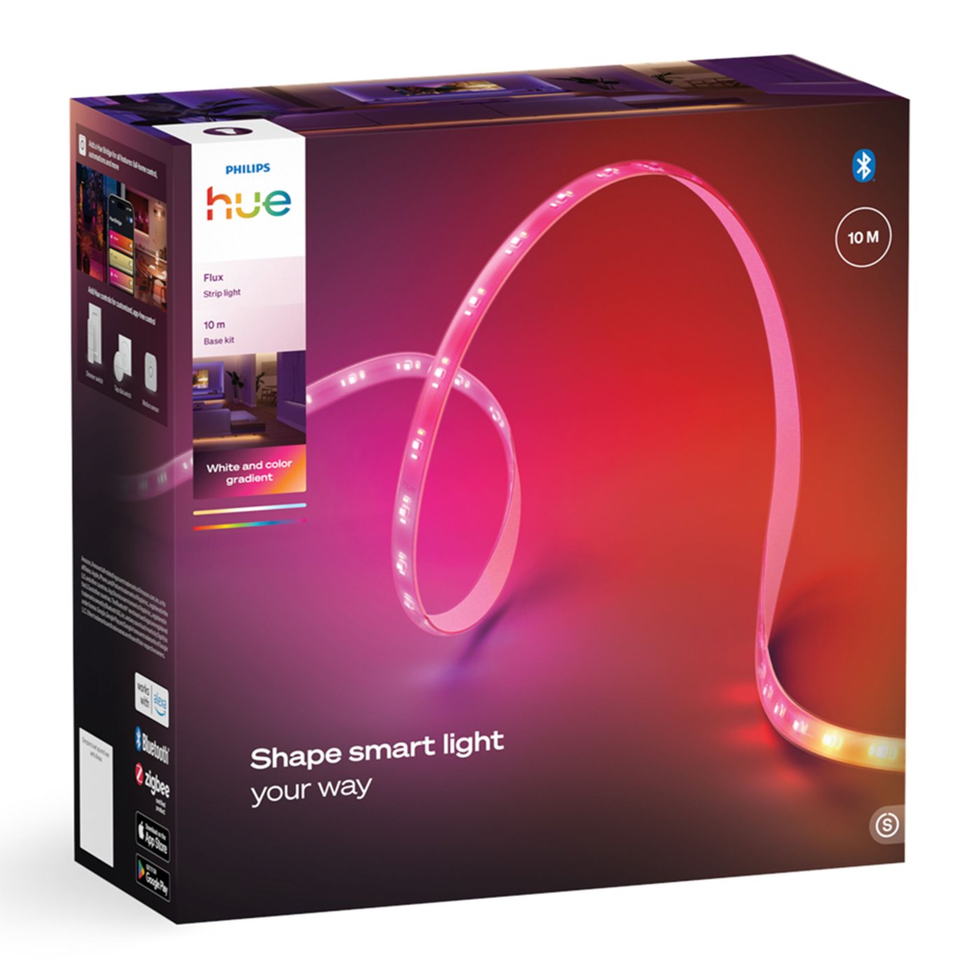 Philips Hue Flux LED-list – Smart RGBW belysning för inomhus 10 m