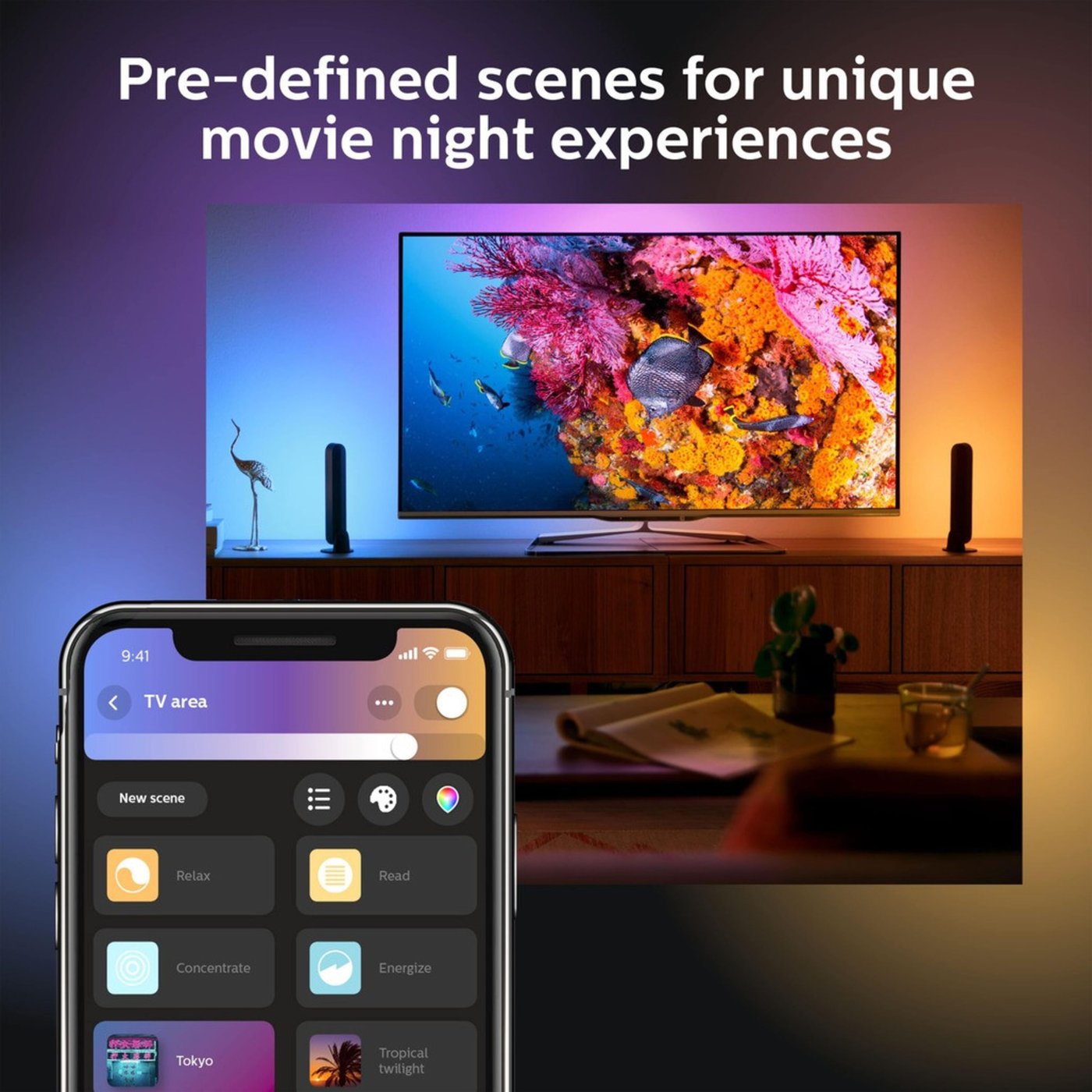 Philips Hue Play light bar – smart ljuslist, 2-pack Svart