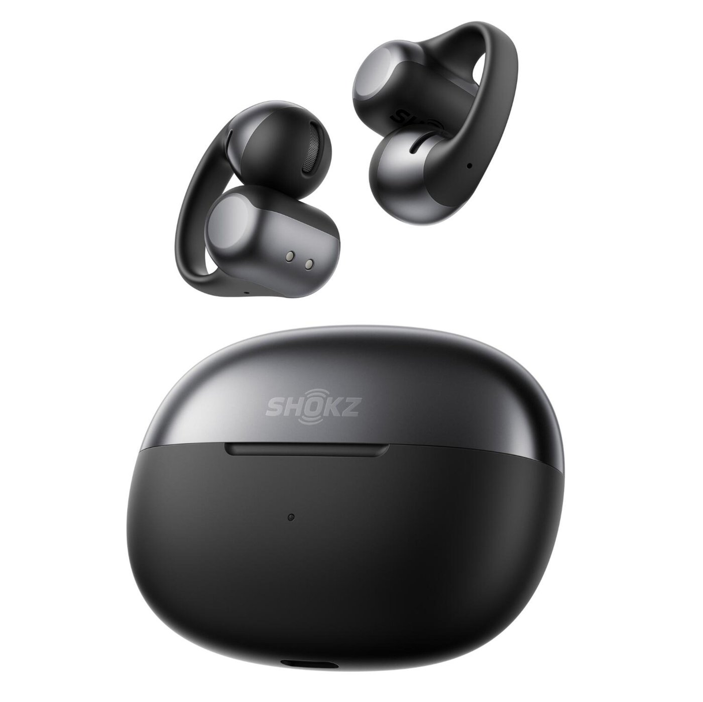 Shokz OpenDots One – trådløse åpne clip-on-hodetelefoner Svart