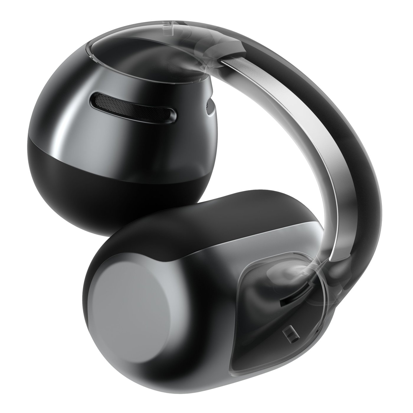 Shokz OpenDots One – trådløse åpne clip-on-hodetelefoner Svart