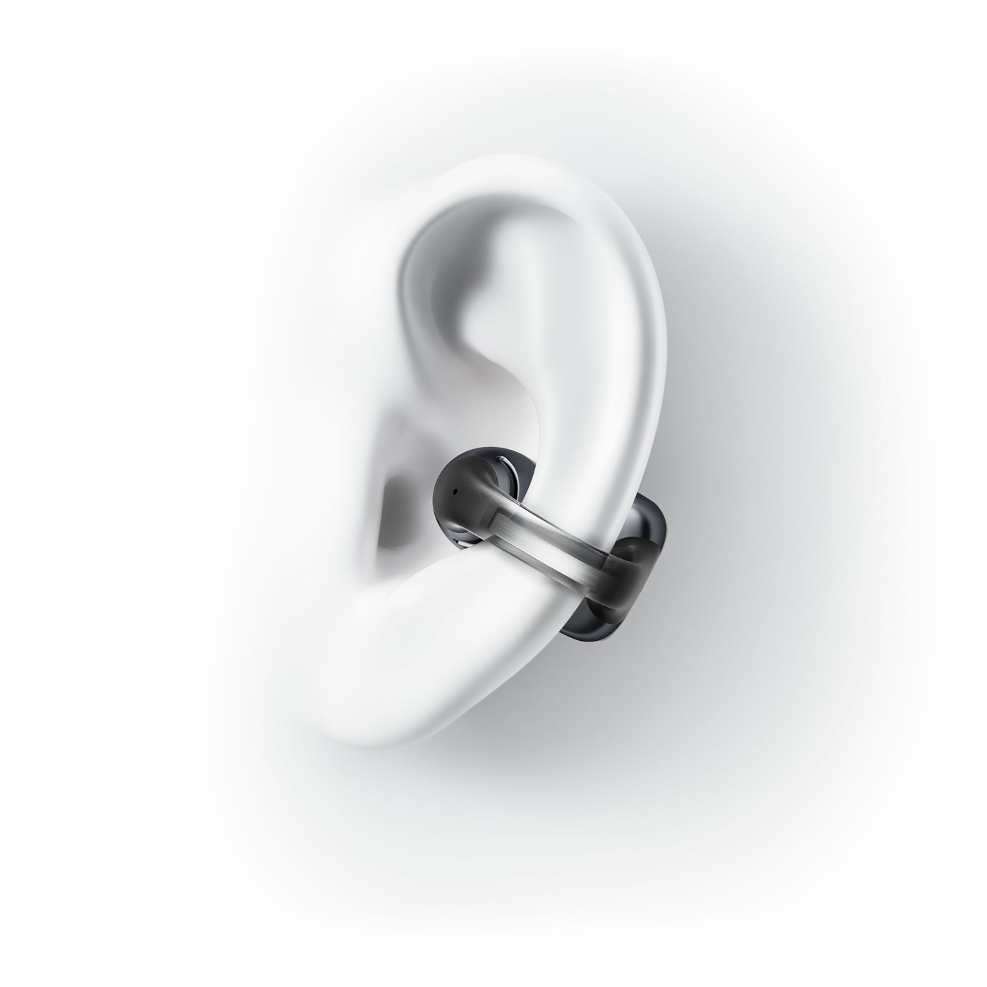 Shokz OpenDots One – trådløse åpne clip-on-hodetelefoner Svart