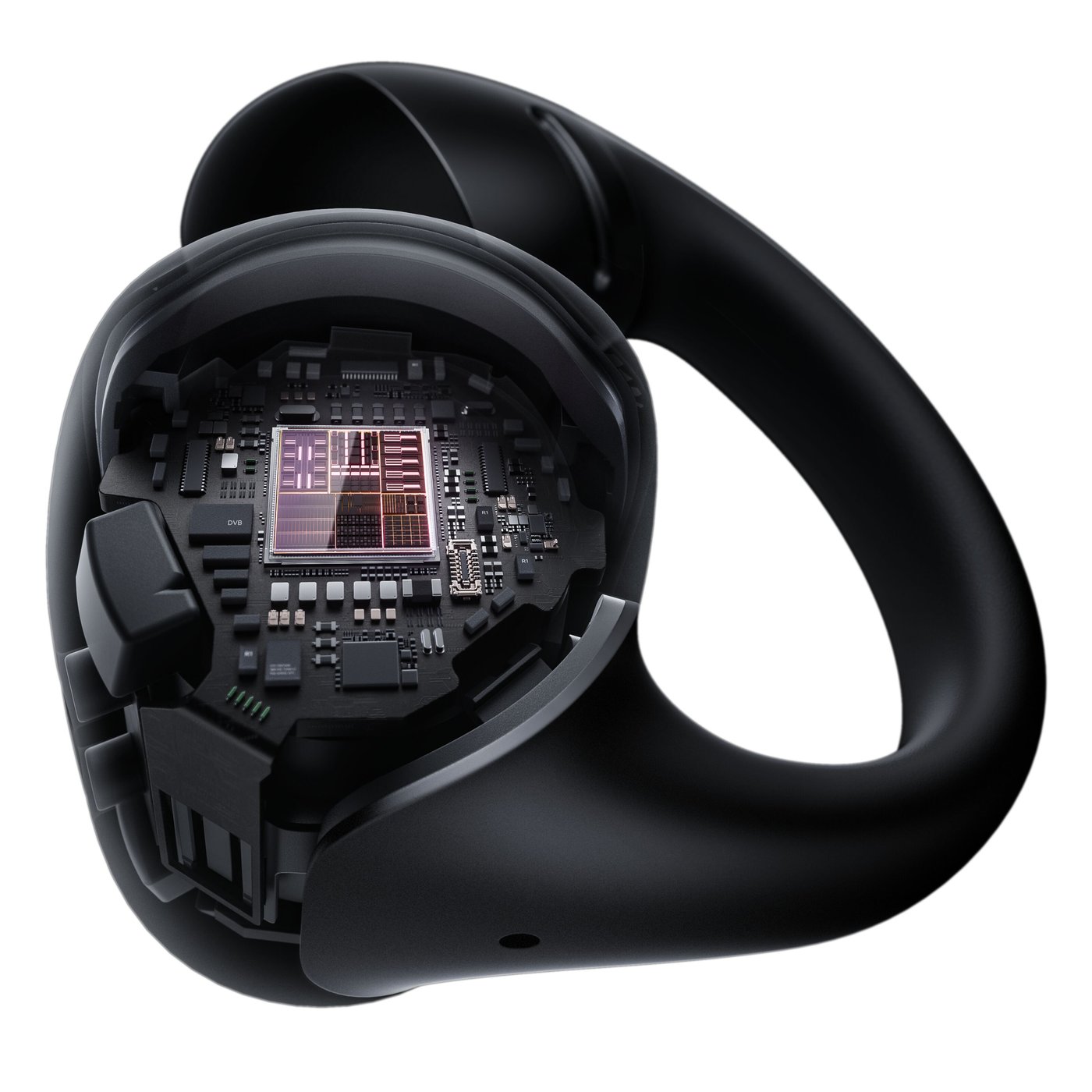 Shokz OpenDots One – trådløse åpne clip-on-hodetelefoner Svart