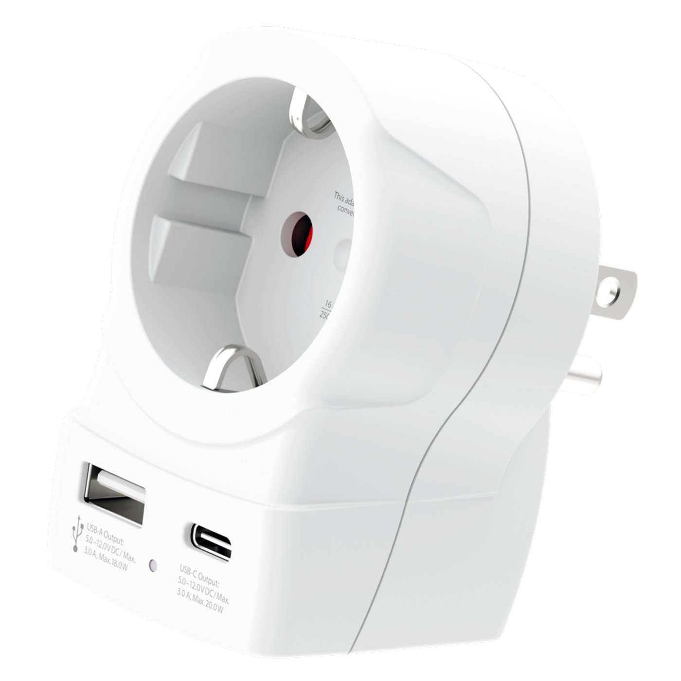 Skross Reseadapter Europa till USA USB AC20PD