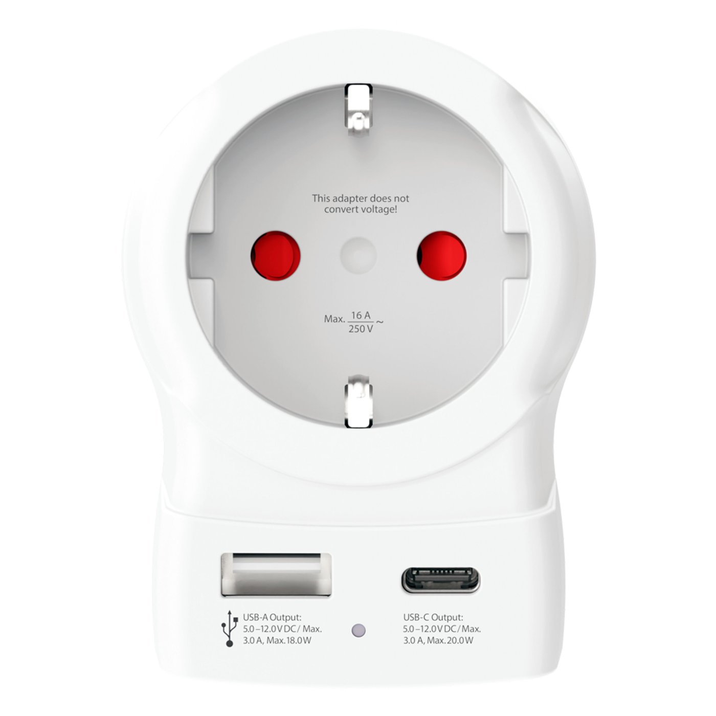 Skross Reseadapter Europa till UK USB AC20PD