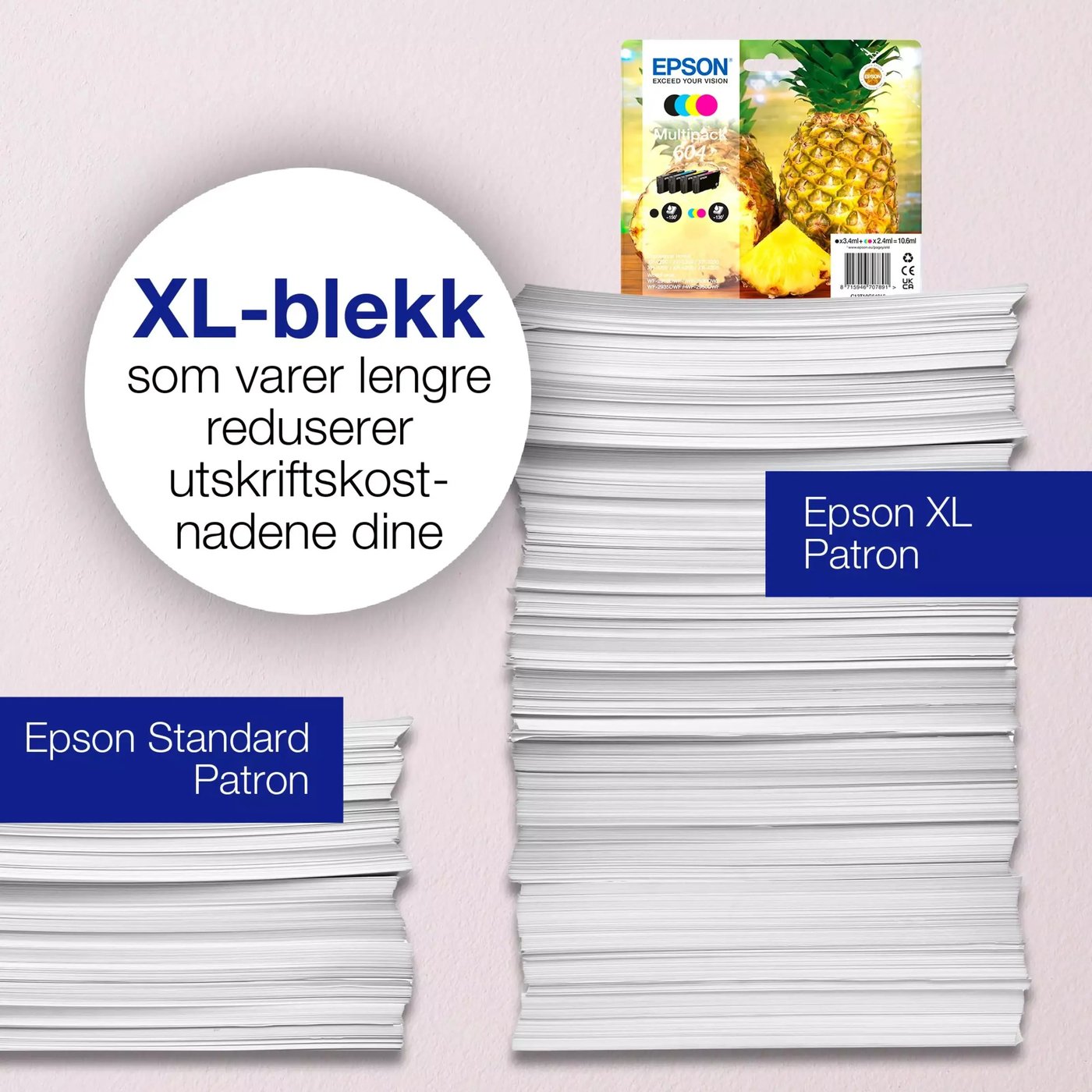 Epson 604 blekkpatroner i multipakke Standard
