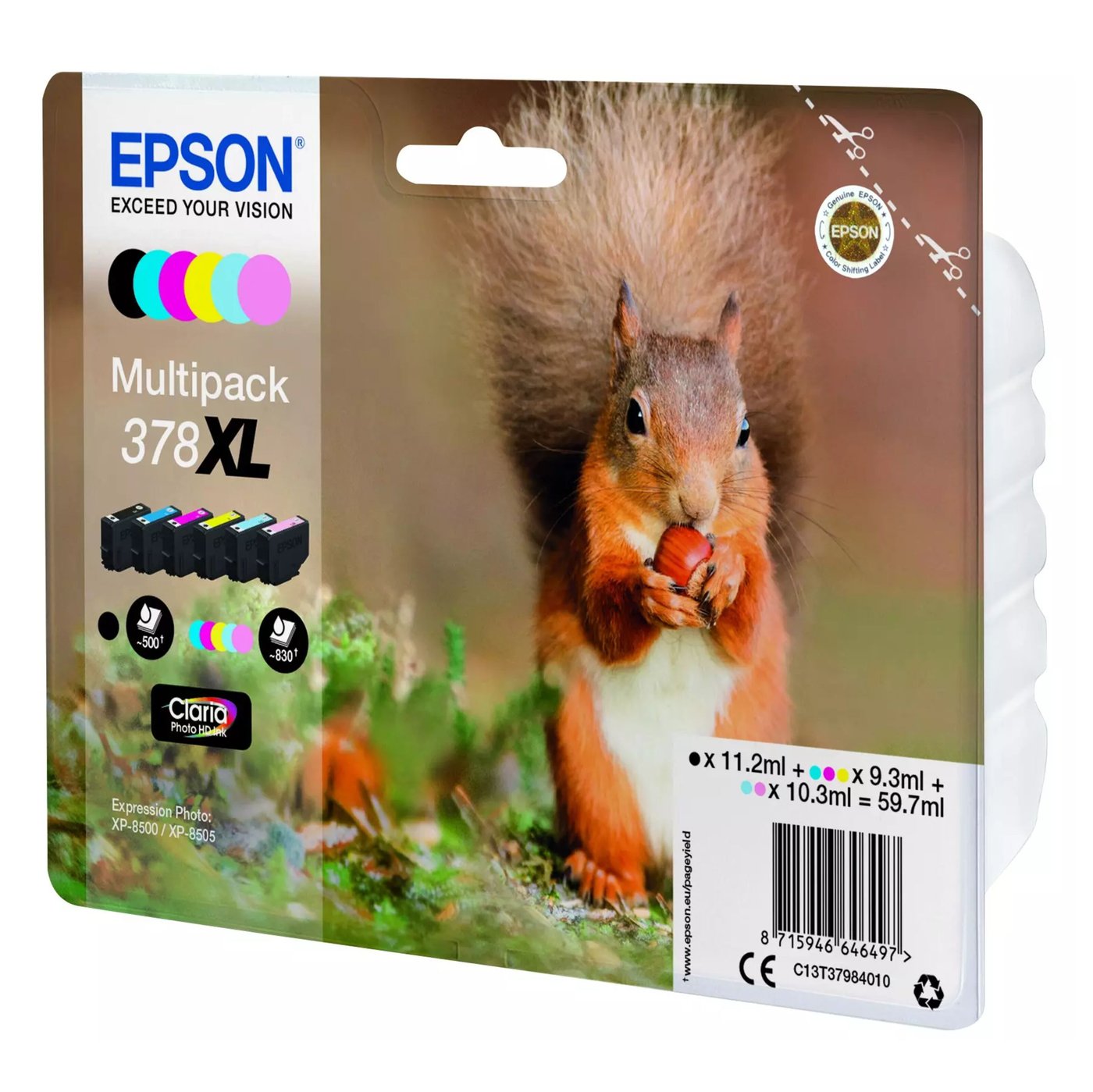 Epson 378XL Claria Photo HD multipakke – 6 farger (original)