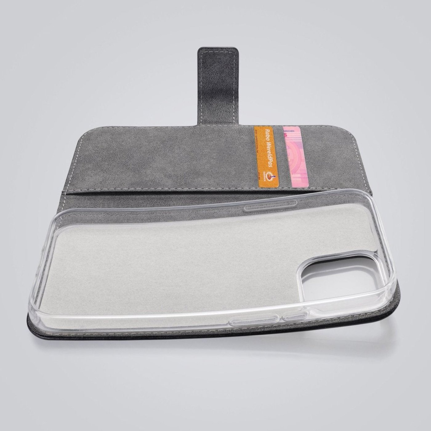 Mobilize Classic Gelly Wallet Book Case – Mobilskal för iPhone 15 Pro Svart