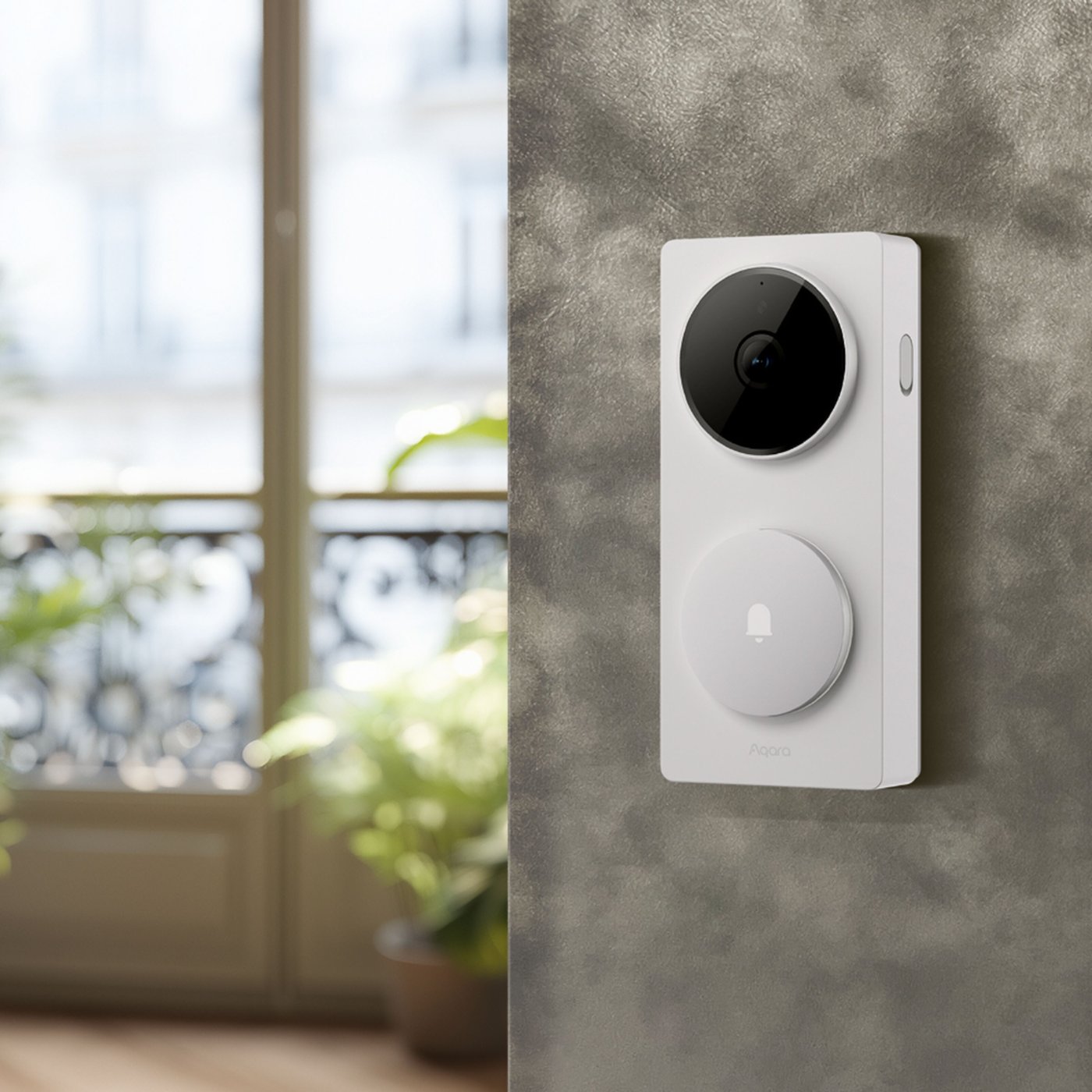 Aqara Doorbell Camera Hub G410 - smart dørklokke med hub Vit