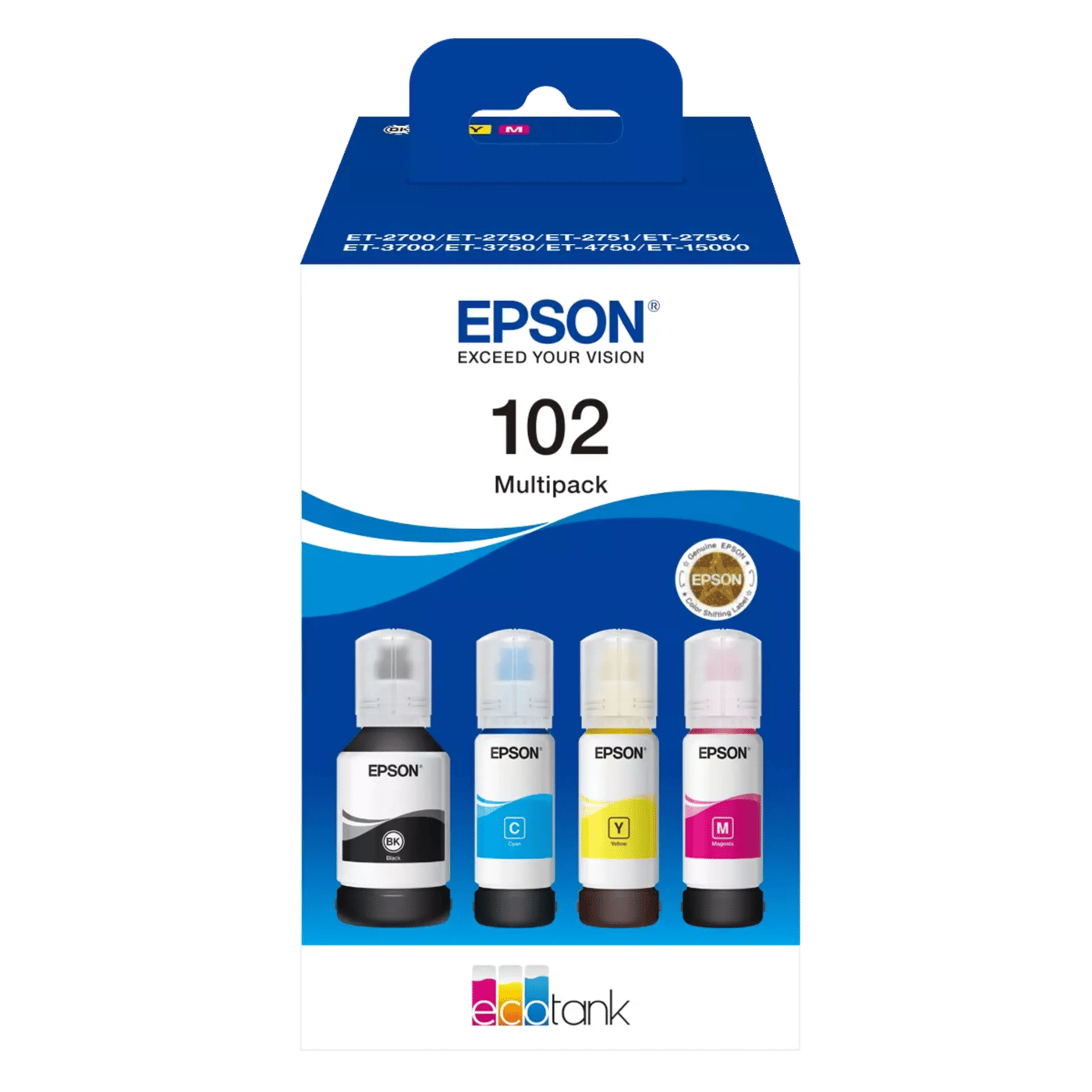 Epson 102 EcoTank påfyllningsbläck 4-pack