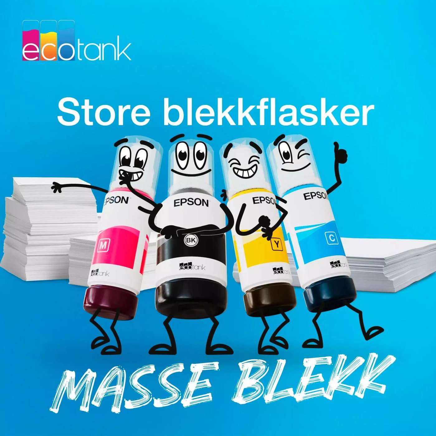 Epson 102 EcoTank påfyllingsblekk 337 ml - multipakke