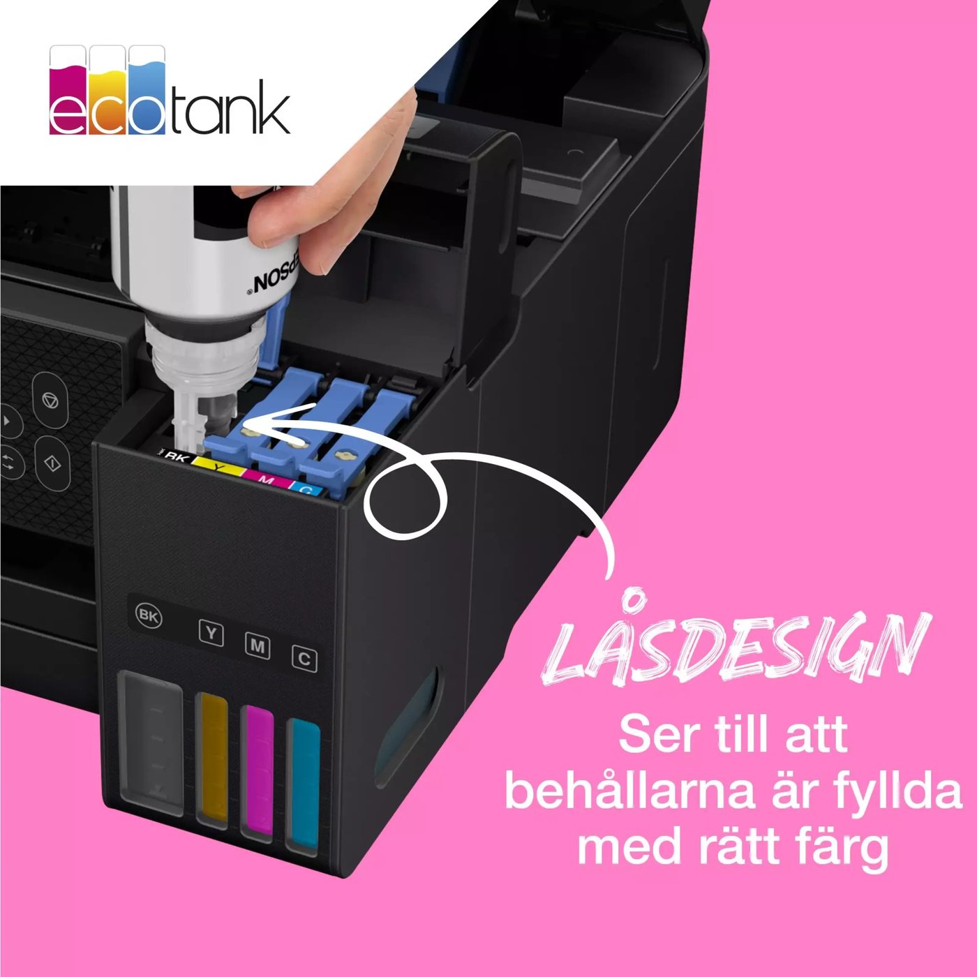 Epson 104 EcoTank bläckflaska 65 ml Svart