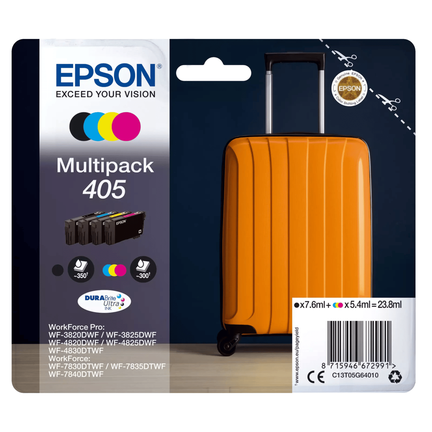 Epson 405 DURABrite Ultra bläckpatroner multipack Standard