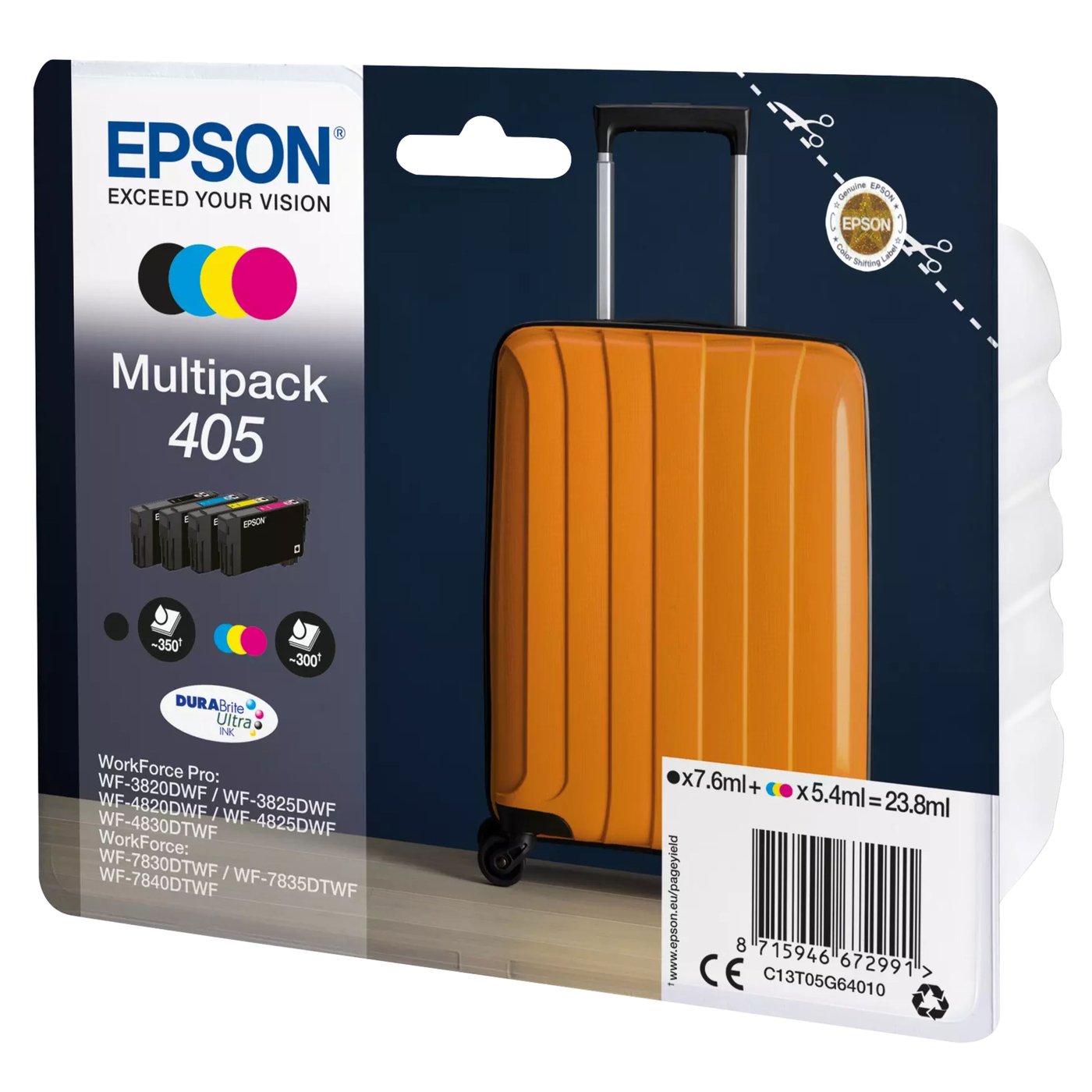 Epson 405 DURABrite Ultra blekkpatroner multipack Standard