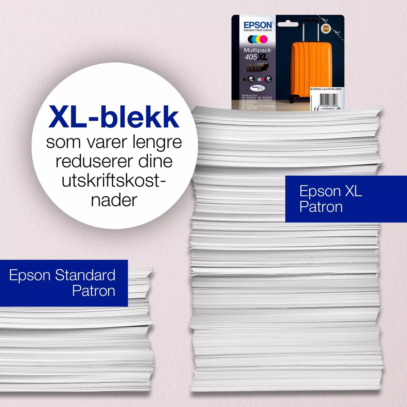 Epson 405 DURABrite Ultra blekkpatroner multipack Standard