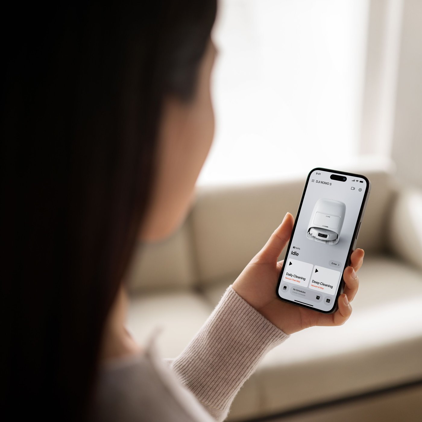 DJI ROMO S – Robotdammsugare och mopp med 3D LiDAR Water Tank Version