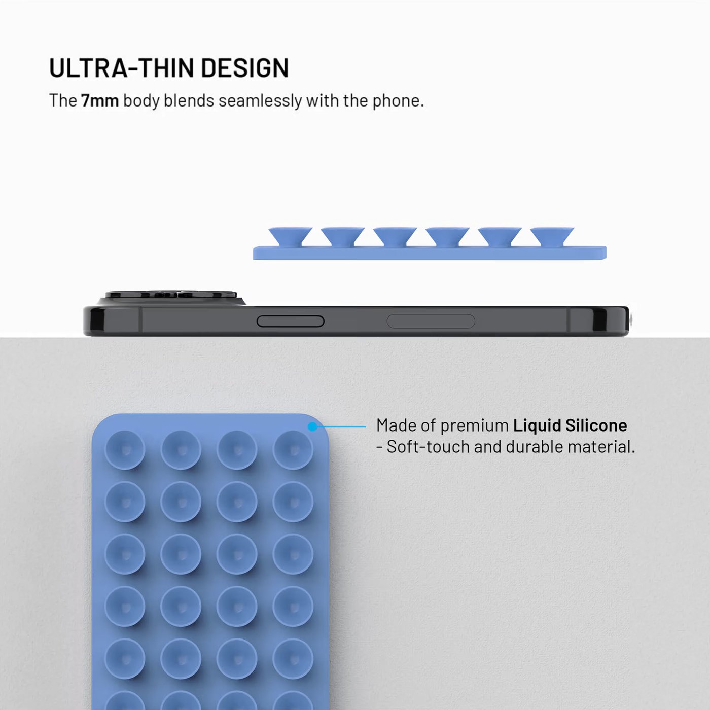 Fixed MagMate MagSafe sugkoppshållare med magnetfäste Blå