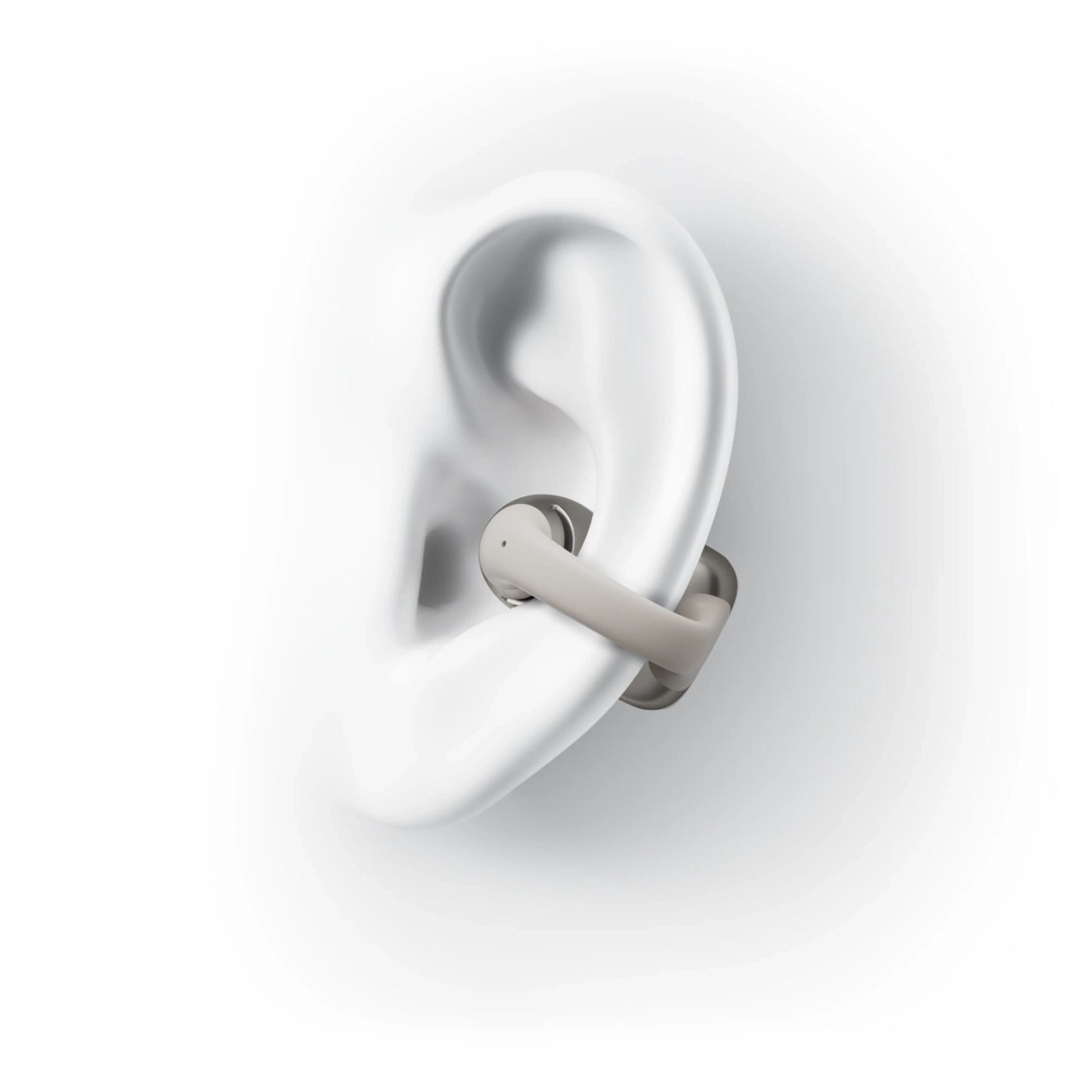 Shokz OpenDots One – trådløse åpne clip-on-hodetelefoner Grå